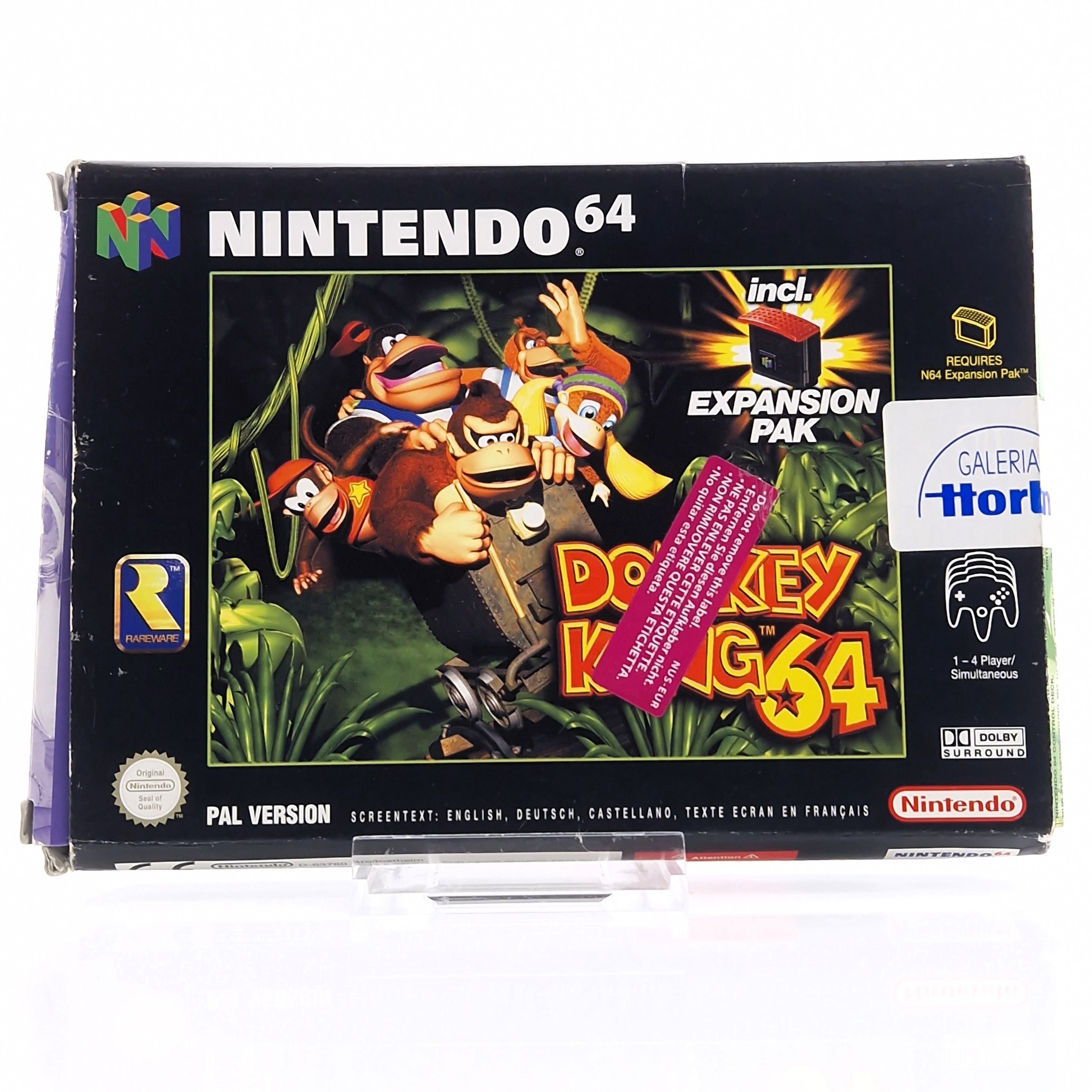 Nintendo 64 Spiel – Donkey Kong 64 Modul Anleitung OVP PAL