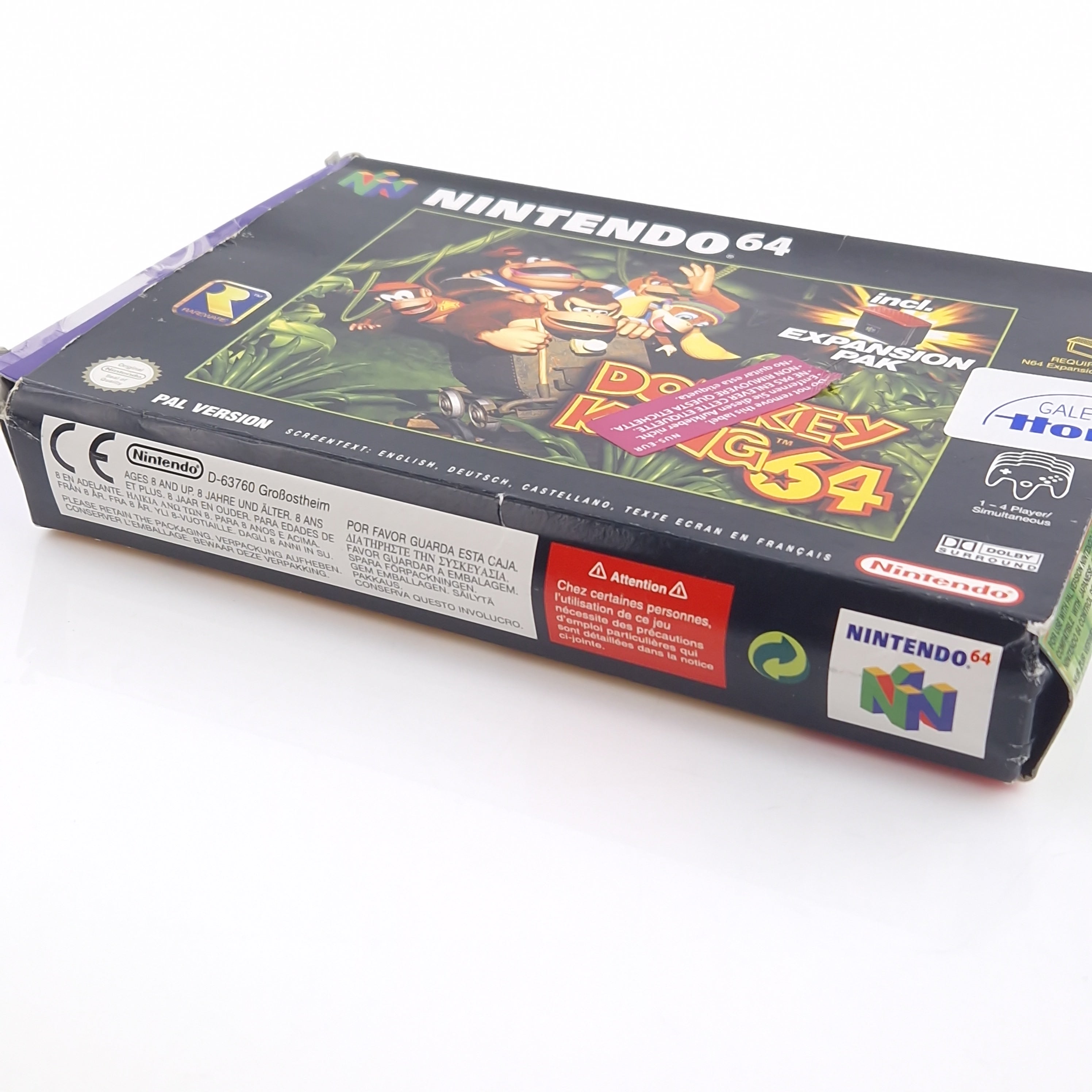 Nintendo 64 Spiel – Donkey Kong 64 Modul Anleitung OVP PAL