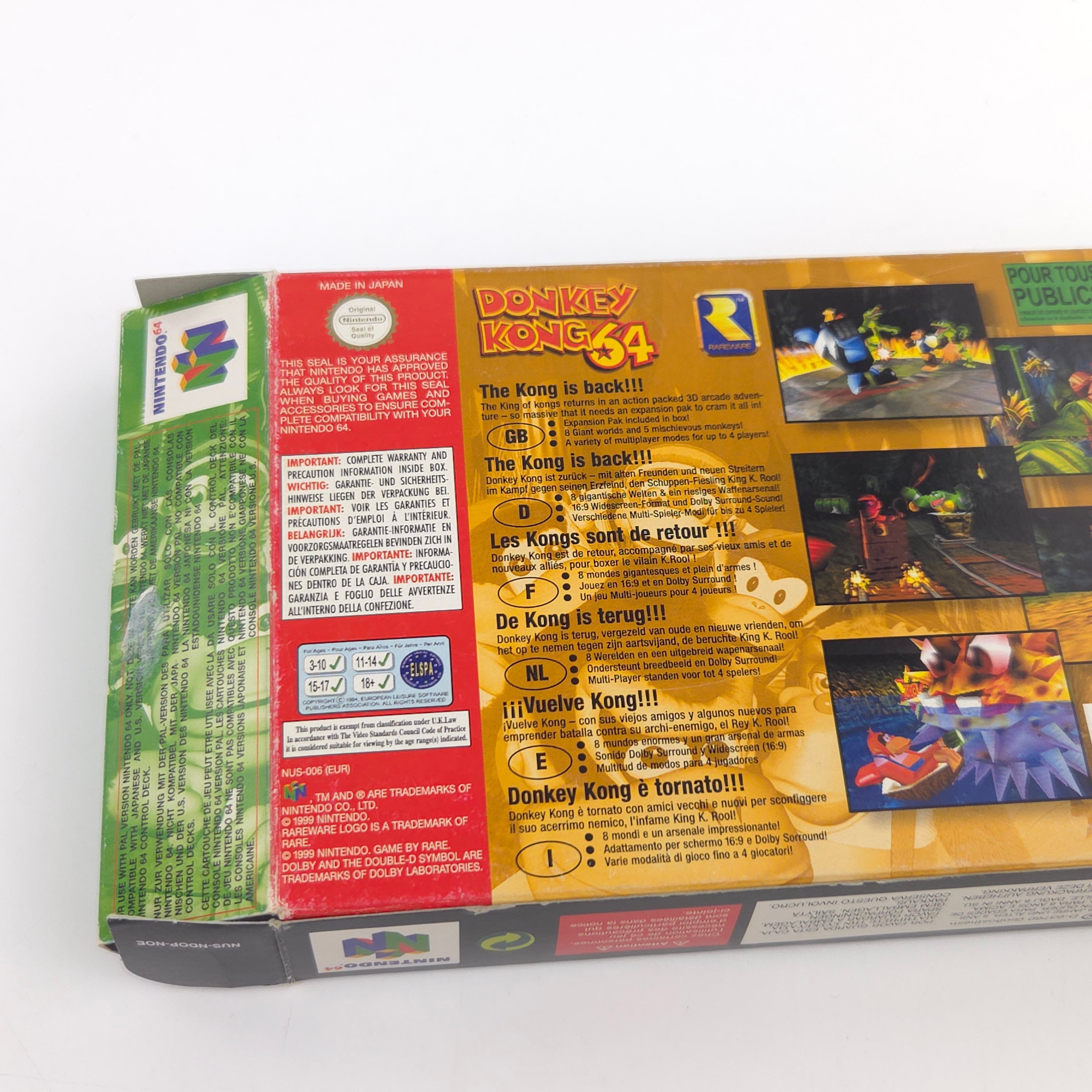 Nintendo 64 Spiel – Donkey Kong 64 (OVP PAL Jumper Pak)