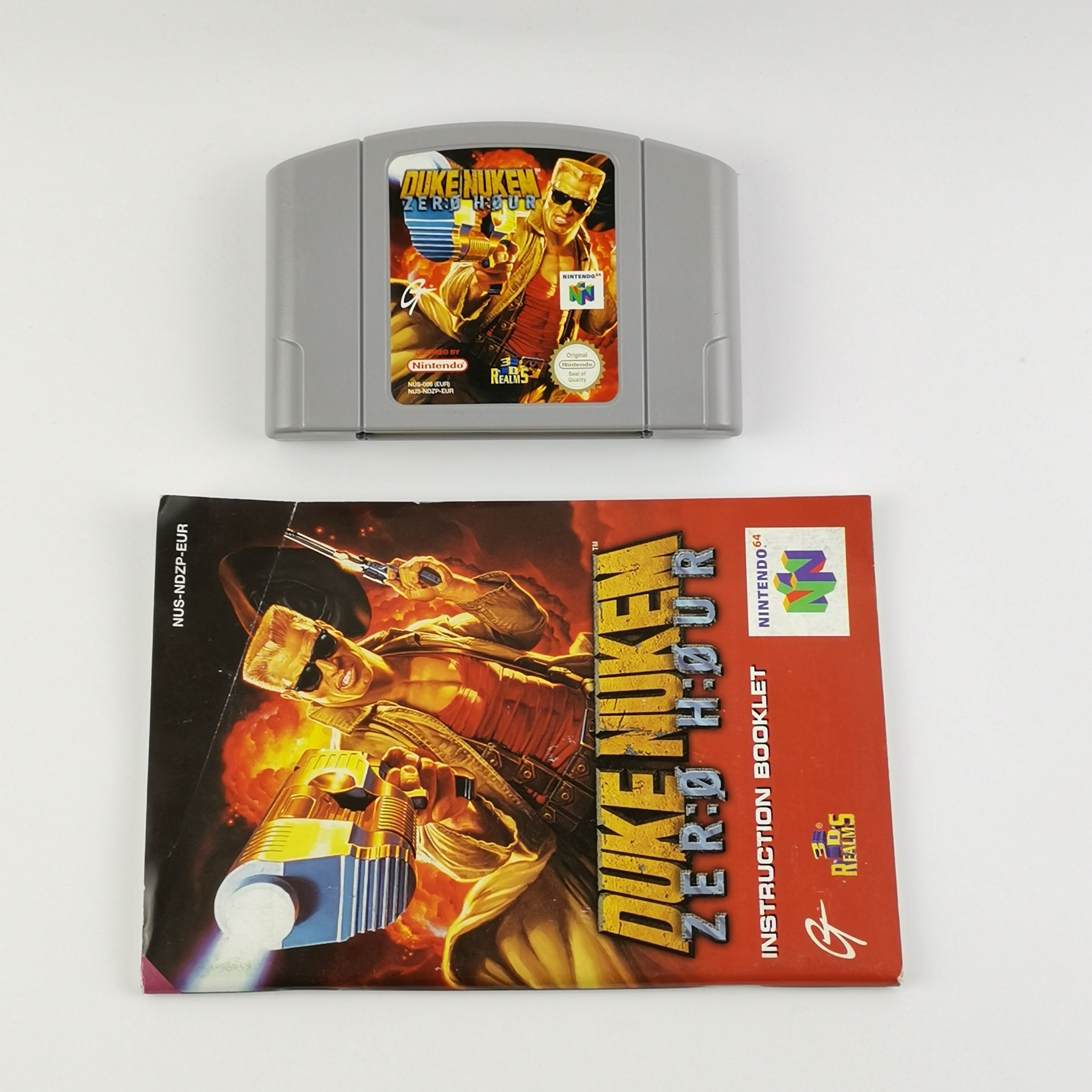 Nintendo 64 Spiel – Duke Nukem Zero Hour Modul Anleitung PAL