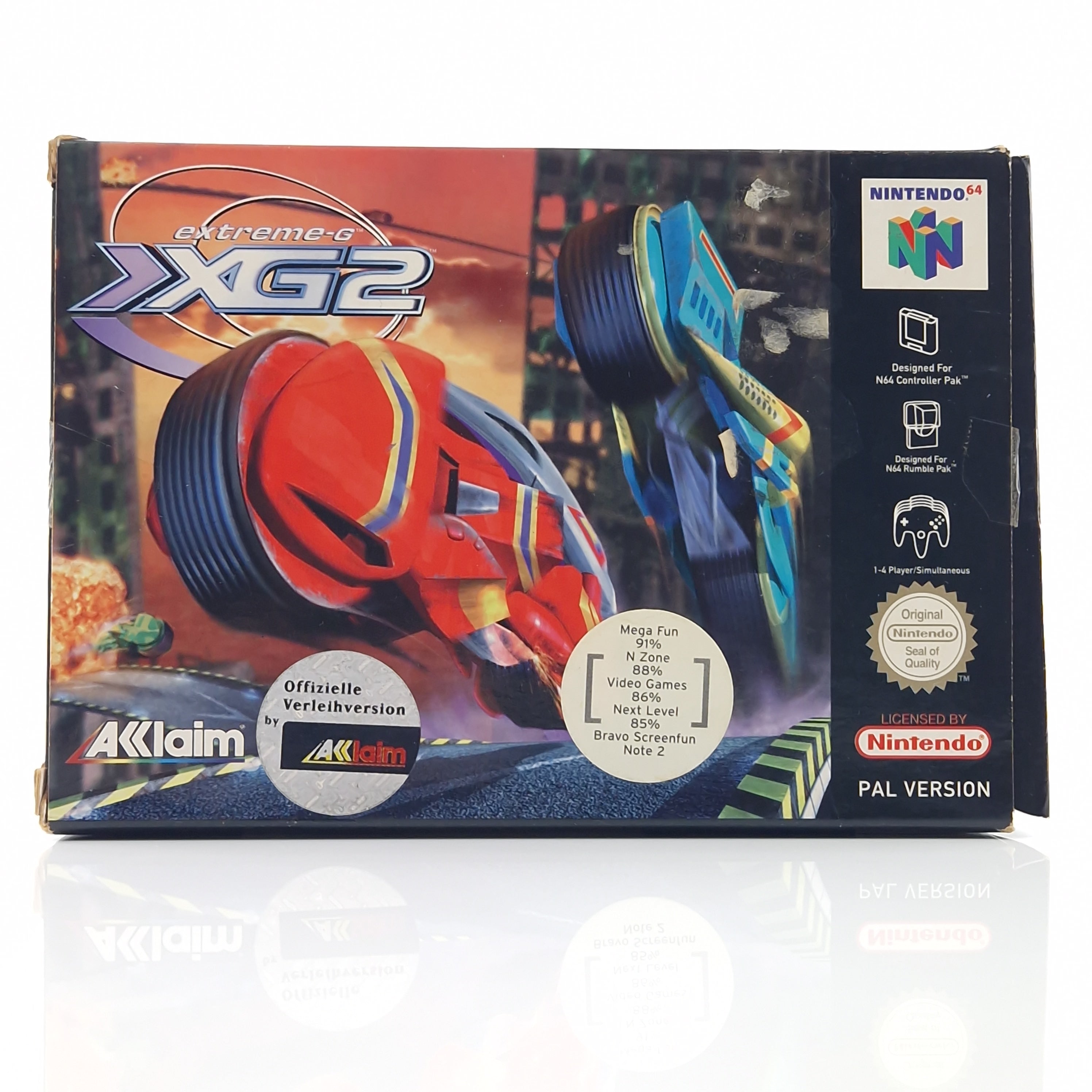 Nintendo 64 Spiel – Extreme-G XG 2 OVP Anleitung CIB N64 PAL