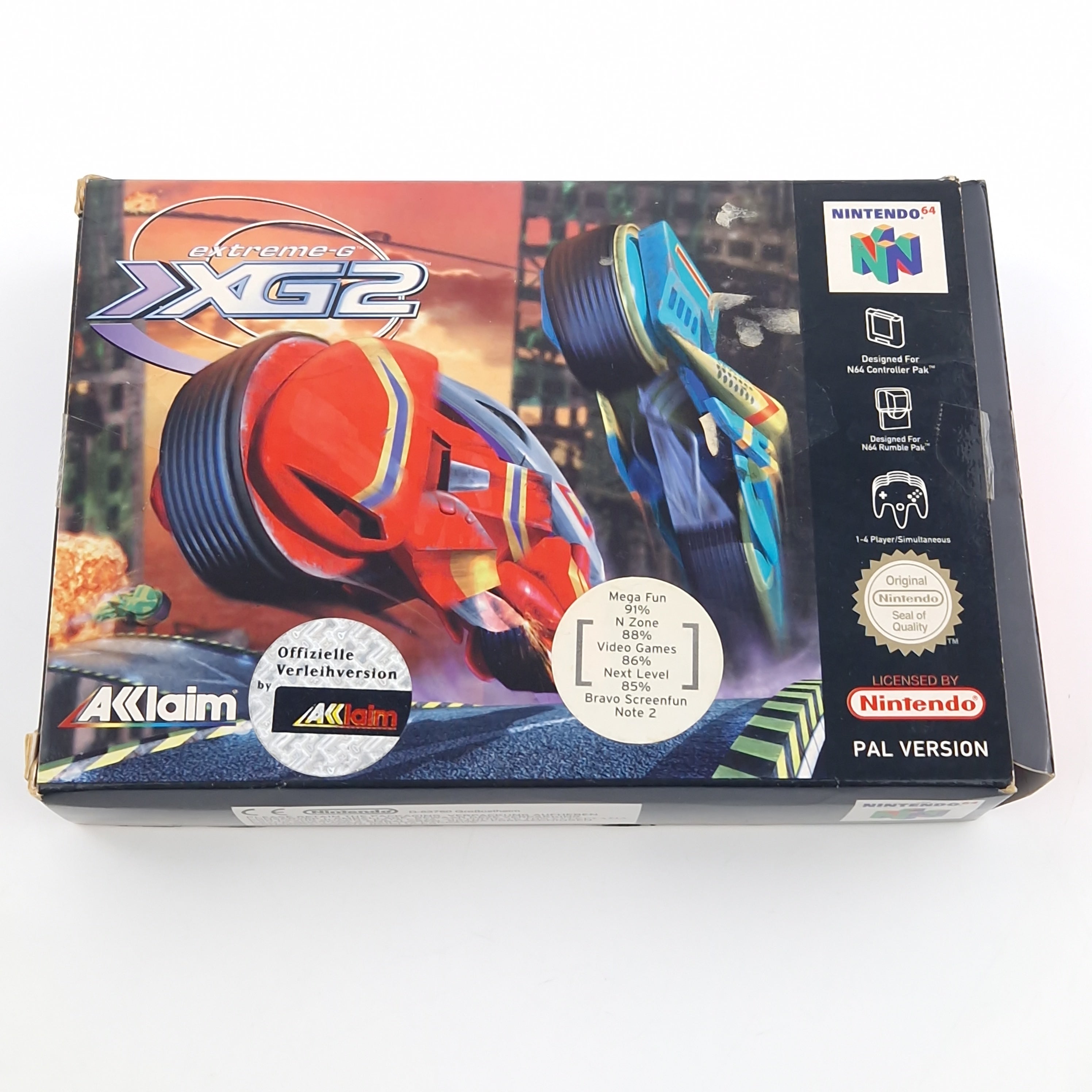 Nintendo 64 Spiel – Extreme-G XG 2 OVP Anleitung CIB N64 PAL