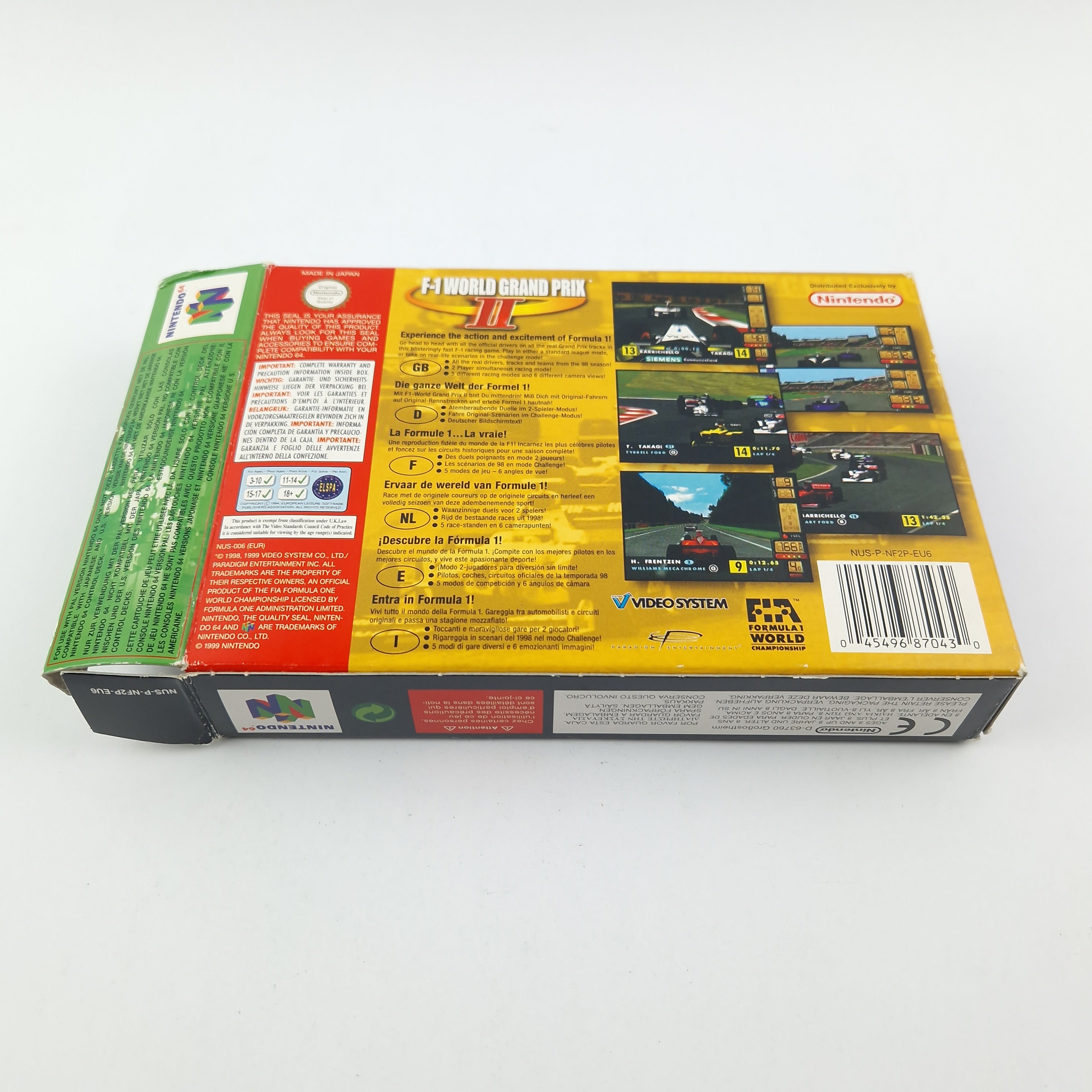 Nintendo 64 Spiel – F-1 World Grand Prix II (OVP PAL)