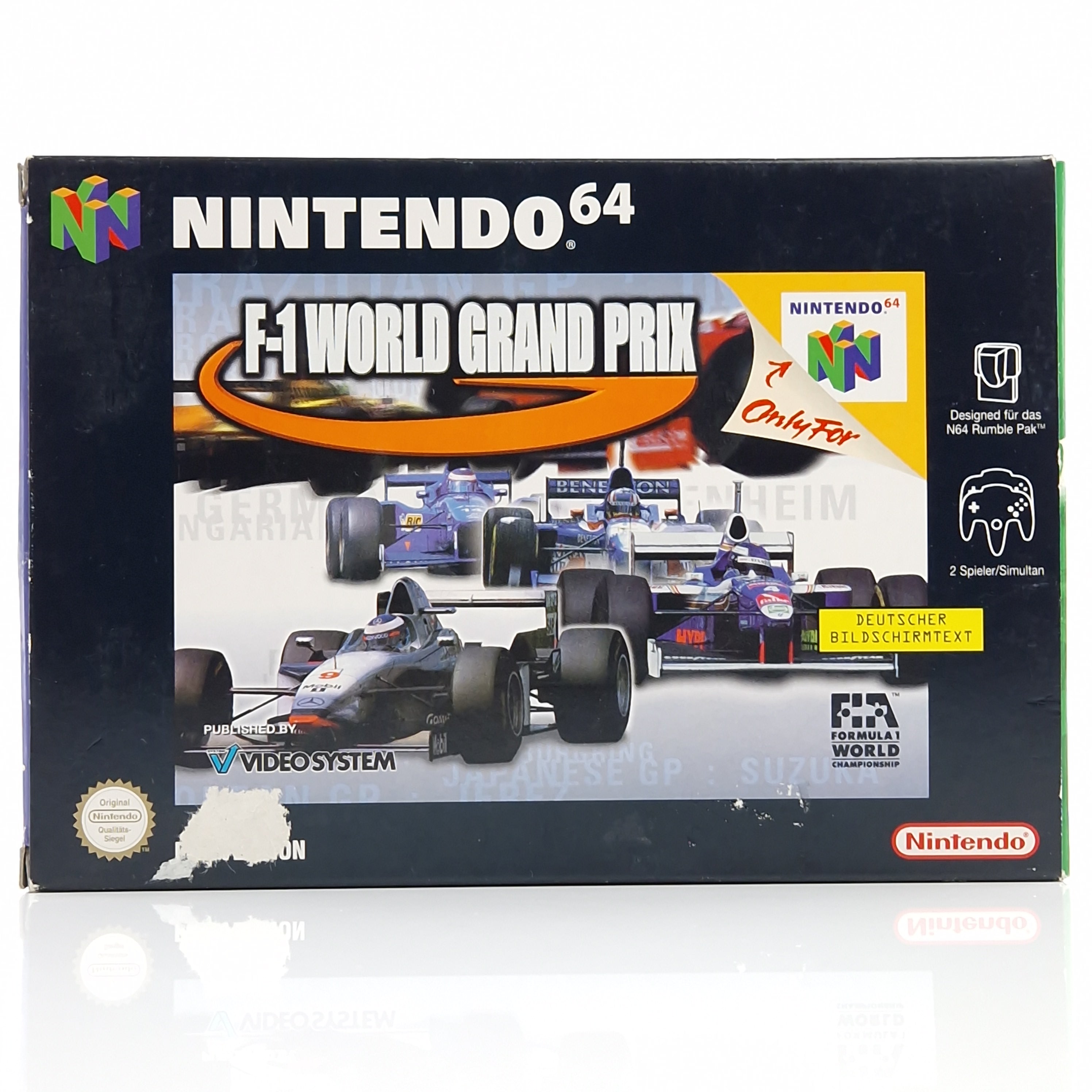 Nintendo 64 Spiel – F-1 World Grand Prix OVP PAL N64