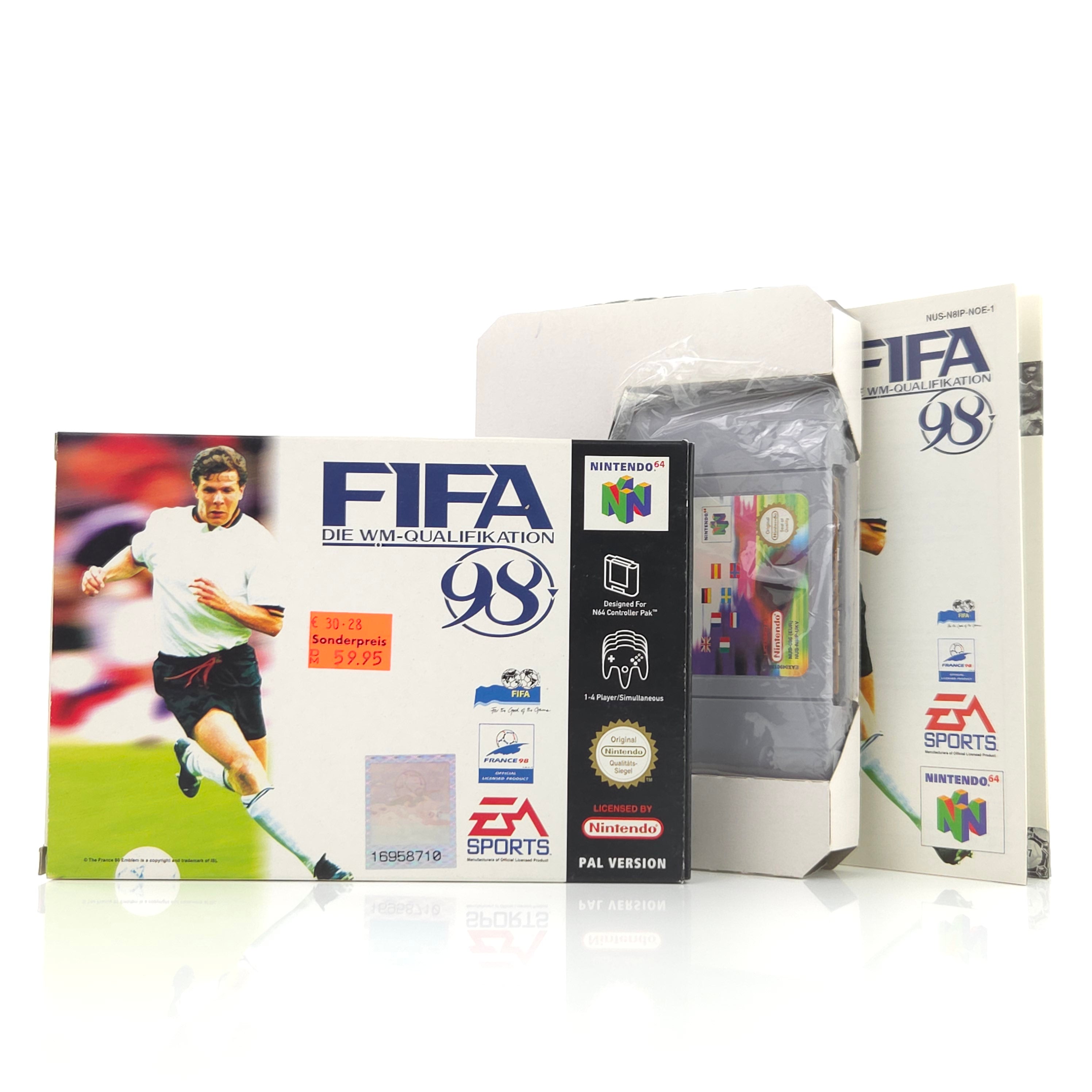 Nintendo 64 Spiel FIFA WM Qualifikation 98 N64 OVP PAL