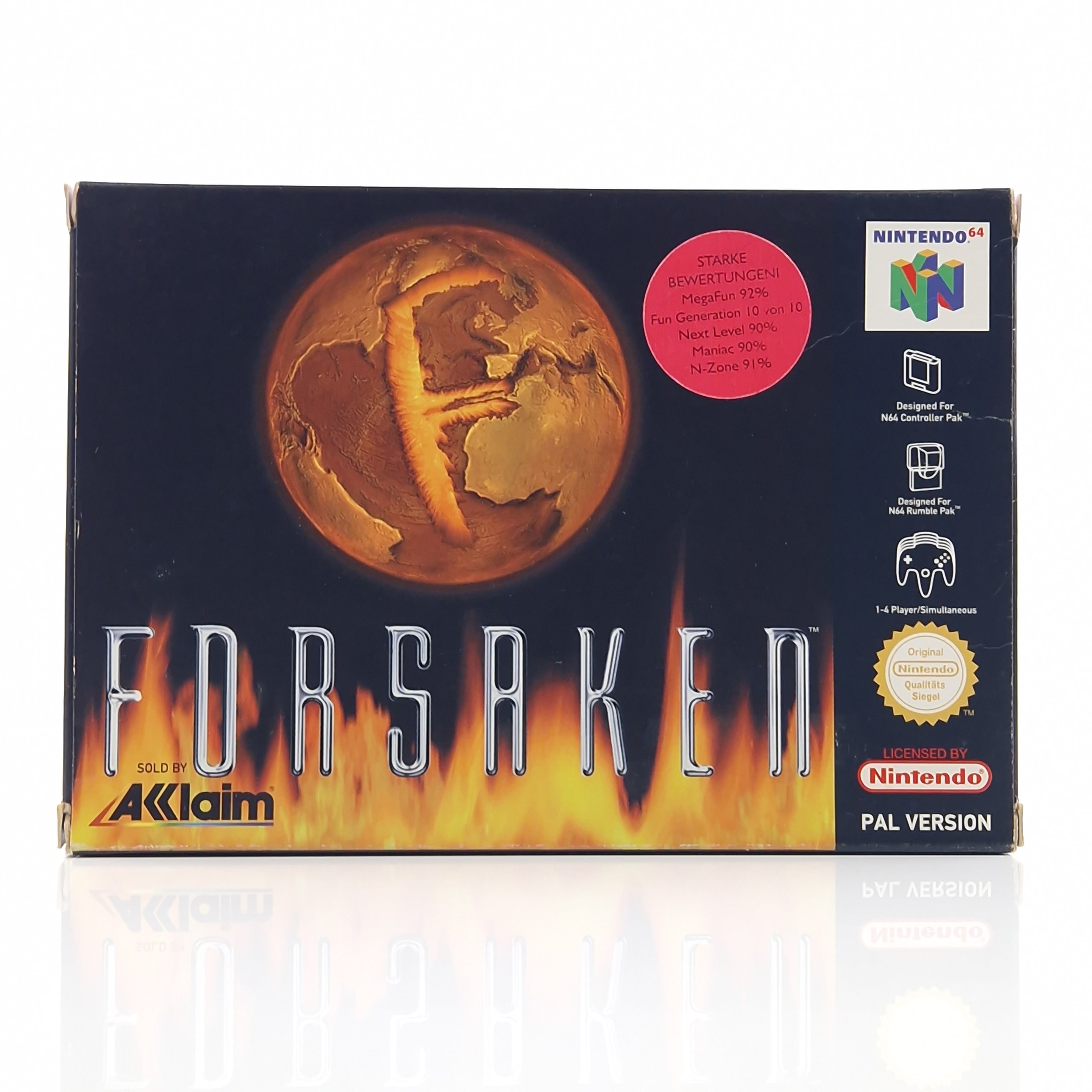 Nintendo 64 Spiel – Forsaken N64 Modul Anleitung OVP PAL