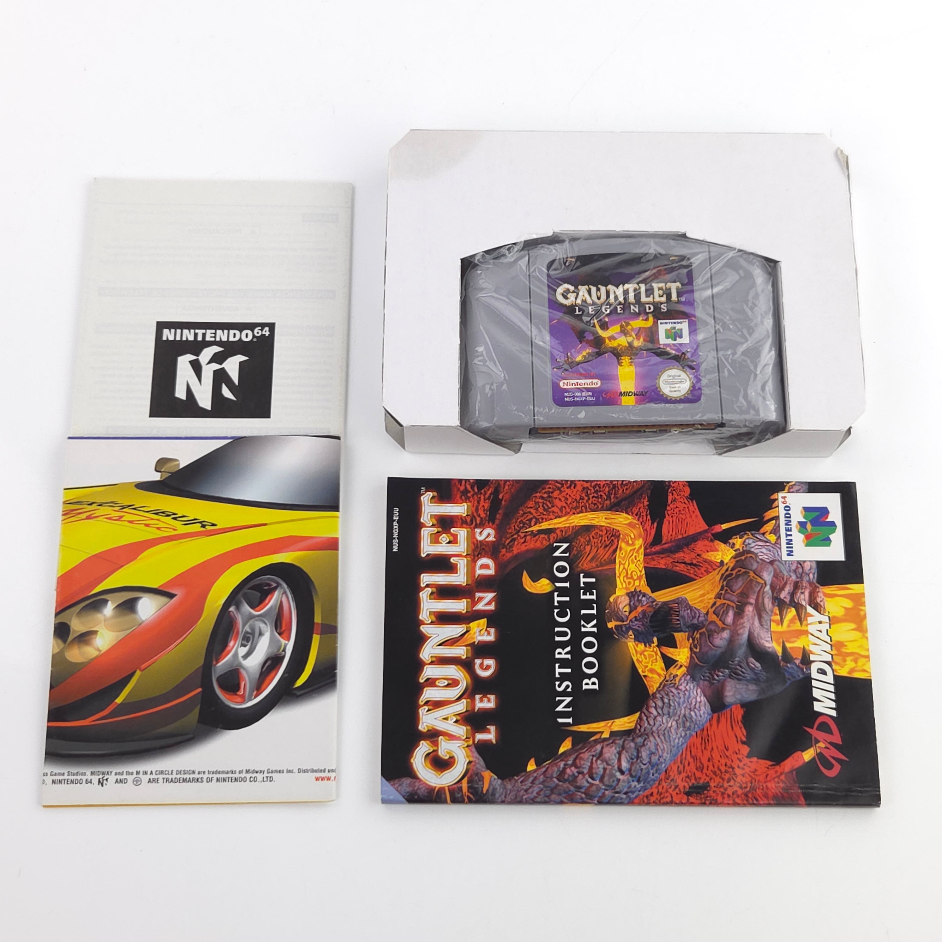 Nintendo 64 Spiel Gauntlet Legends N64 OVP CIB PAL EUR