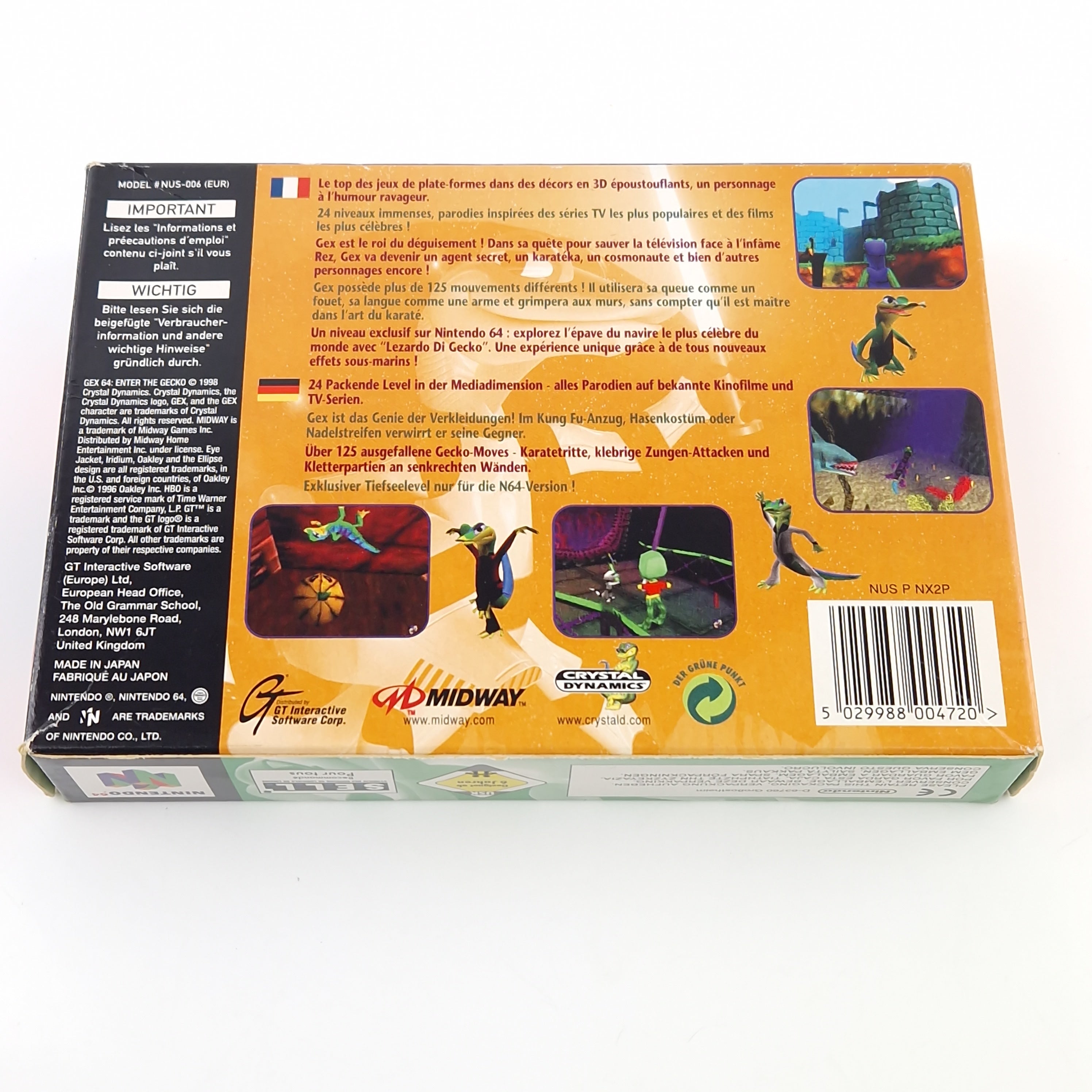 Nintendo 64 Spiel – GEX 64 Enter the Gecko (N64 PAL OVP)