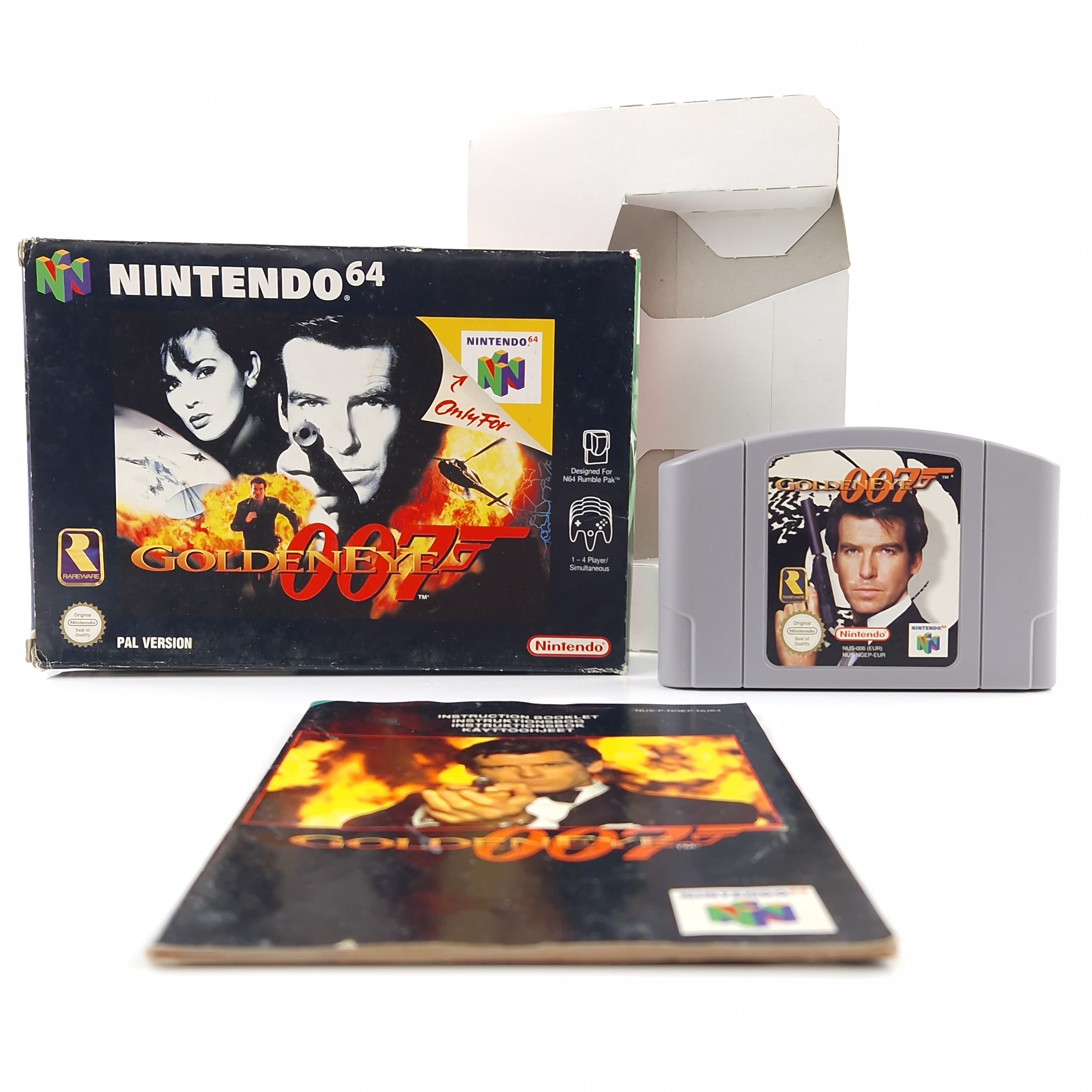 Nintendo 64 Spiel – Goldeneye 007 Modul Anleitung OVP PAL
