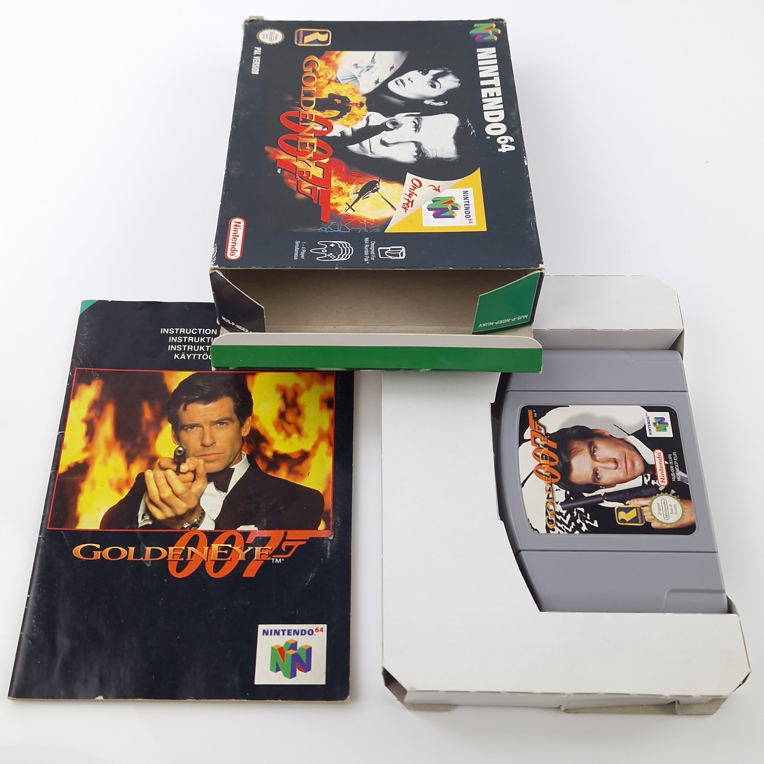 Nintendo 64 Spiel – Goldeneye 007 Modul Anleitung OVP PAL