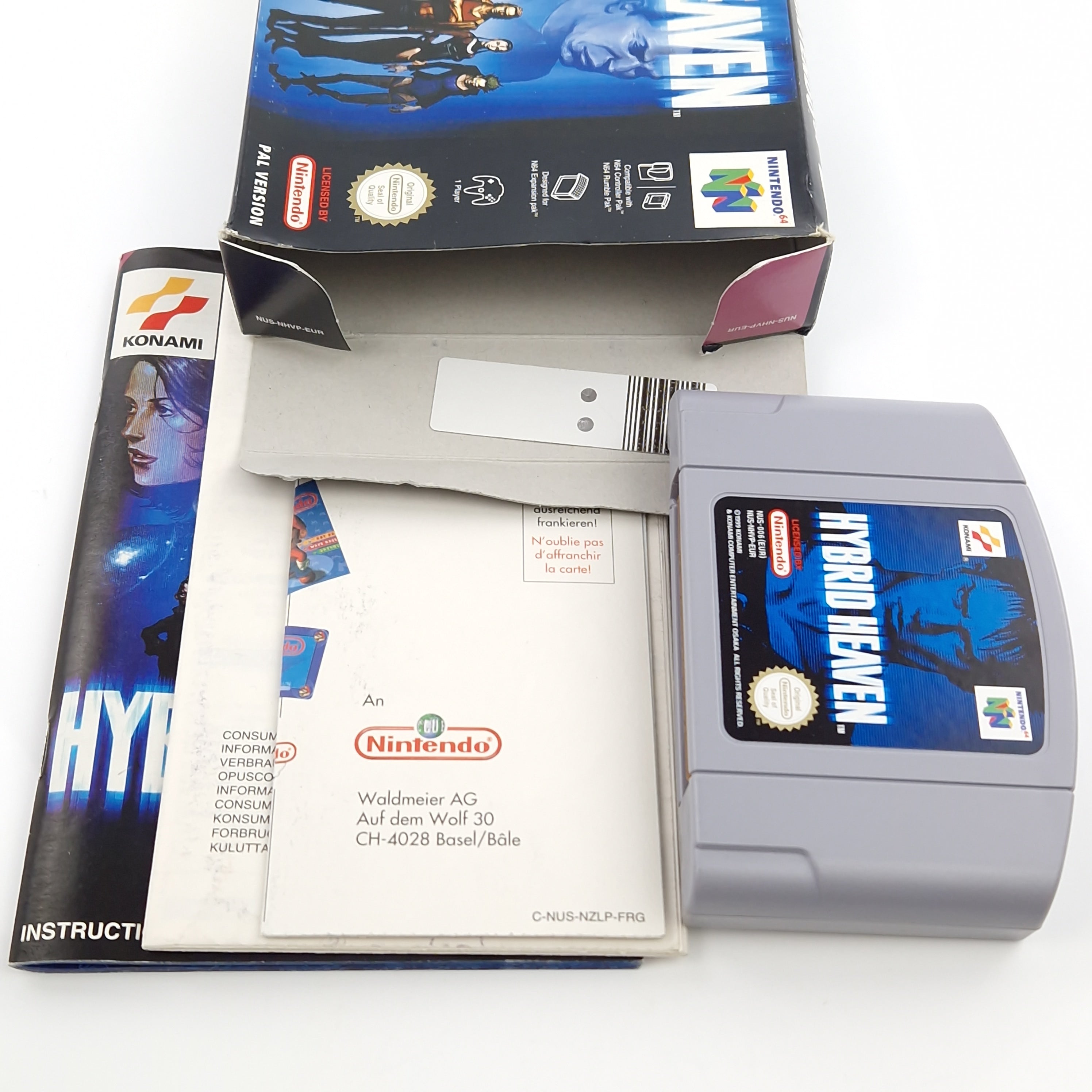 Nintendo 64 Spiel – Hybrid Heaven Modul OVP PAL EUR