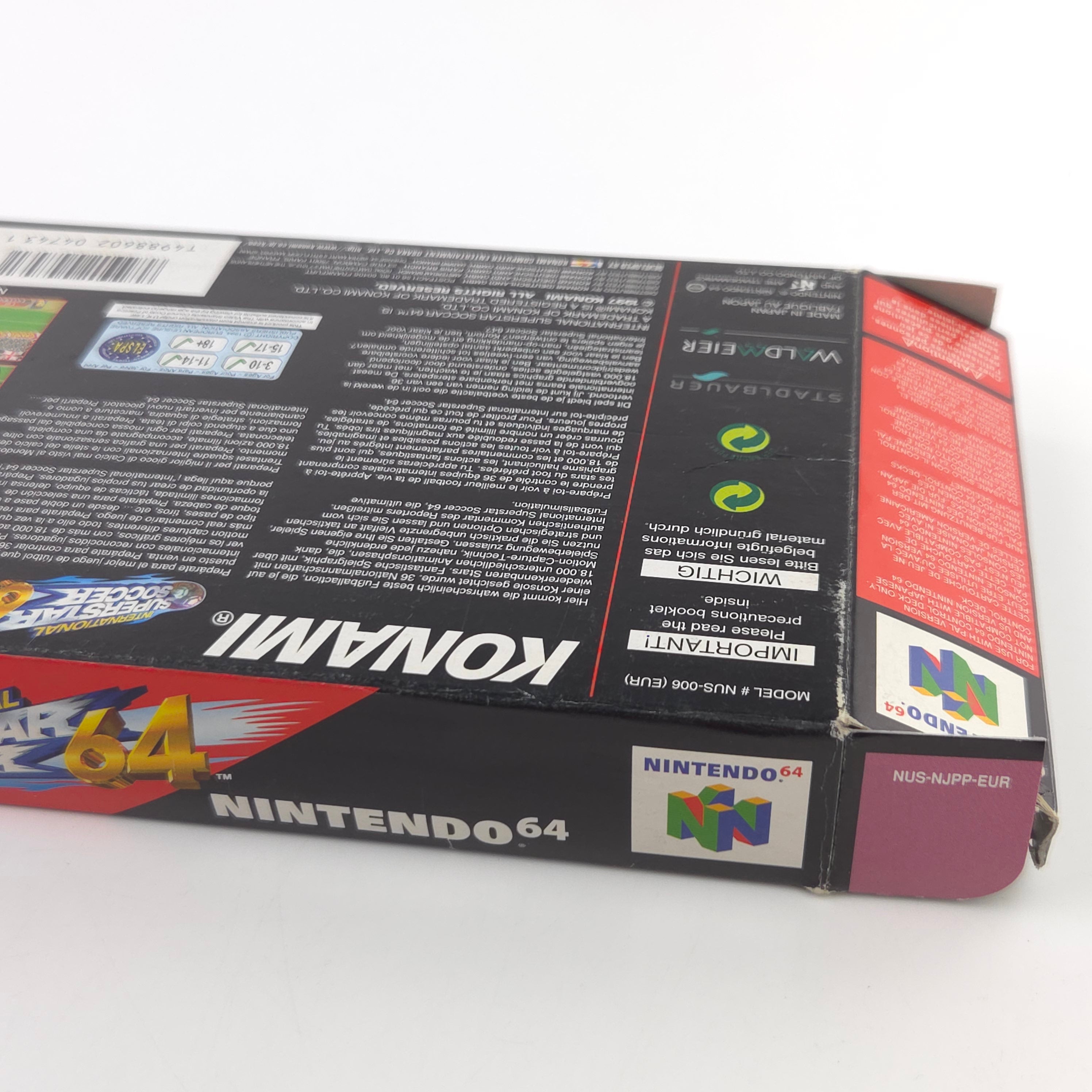 Nintendo 64 Spiel – International Superstar Soccer 64 OVP