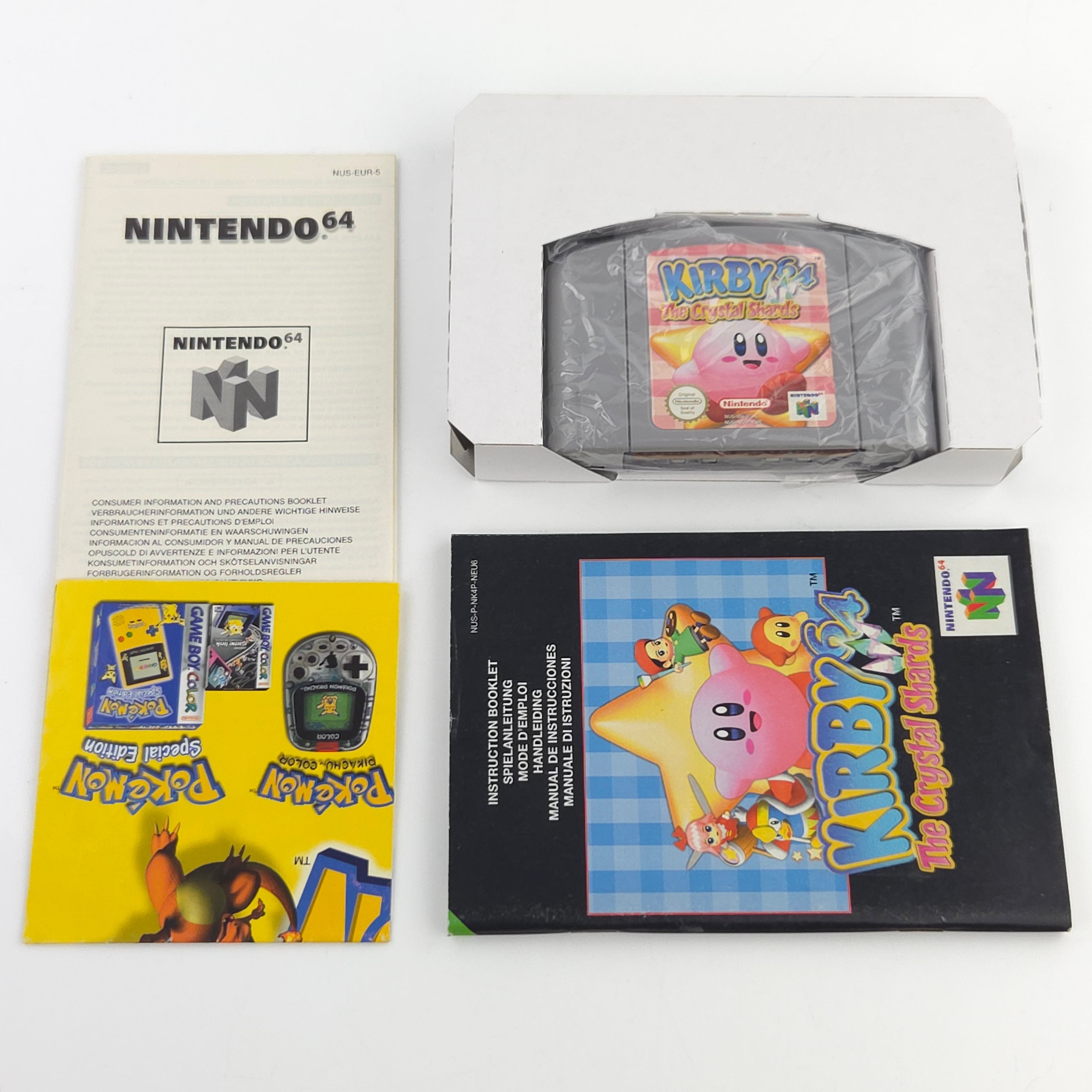 Nintendo 64 Spiel Kirby 64 The Crystal Shards N64 OVP CIB