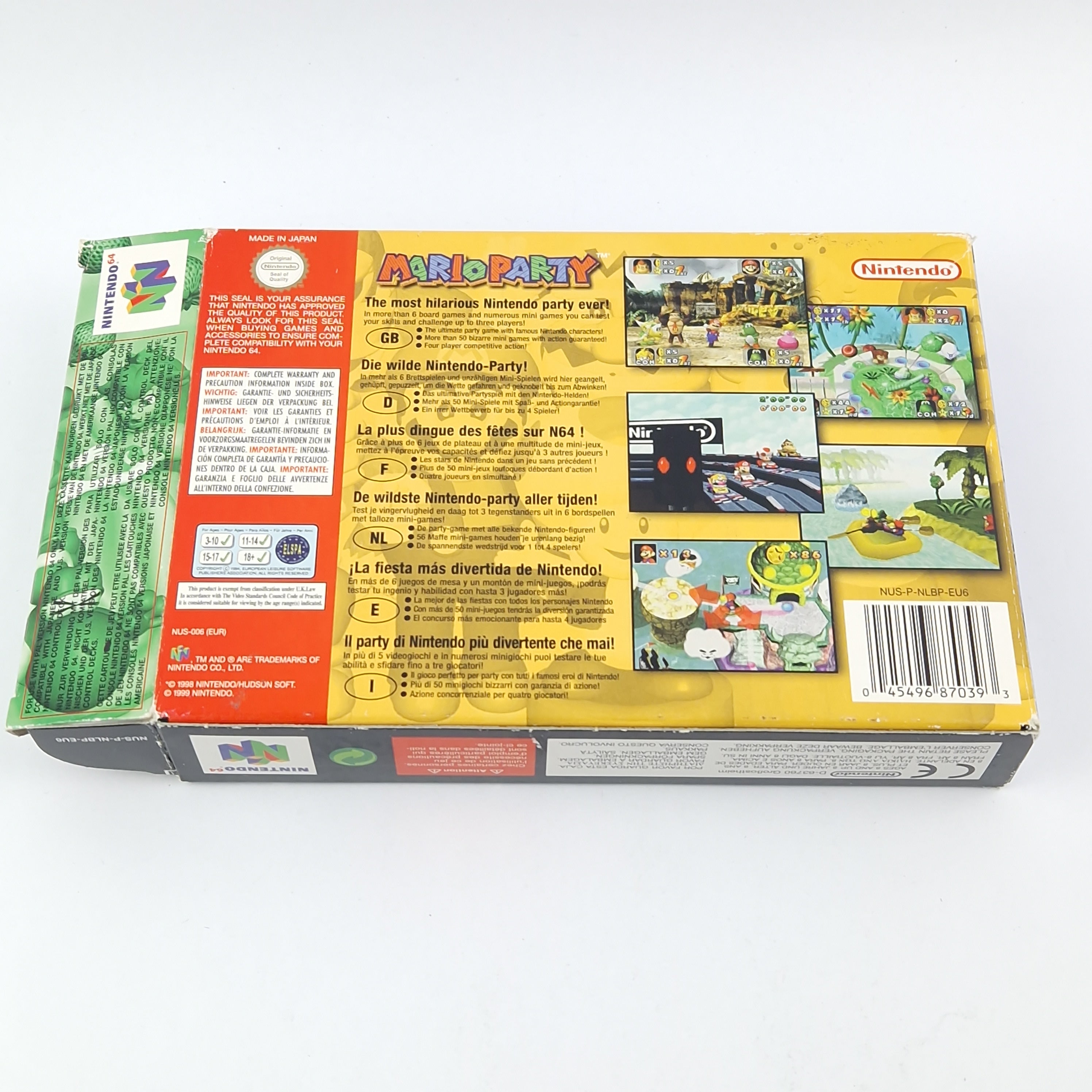 Nintendo 64 Spiel – Mario Party Modul Anleitung OVP PAL