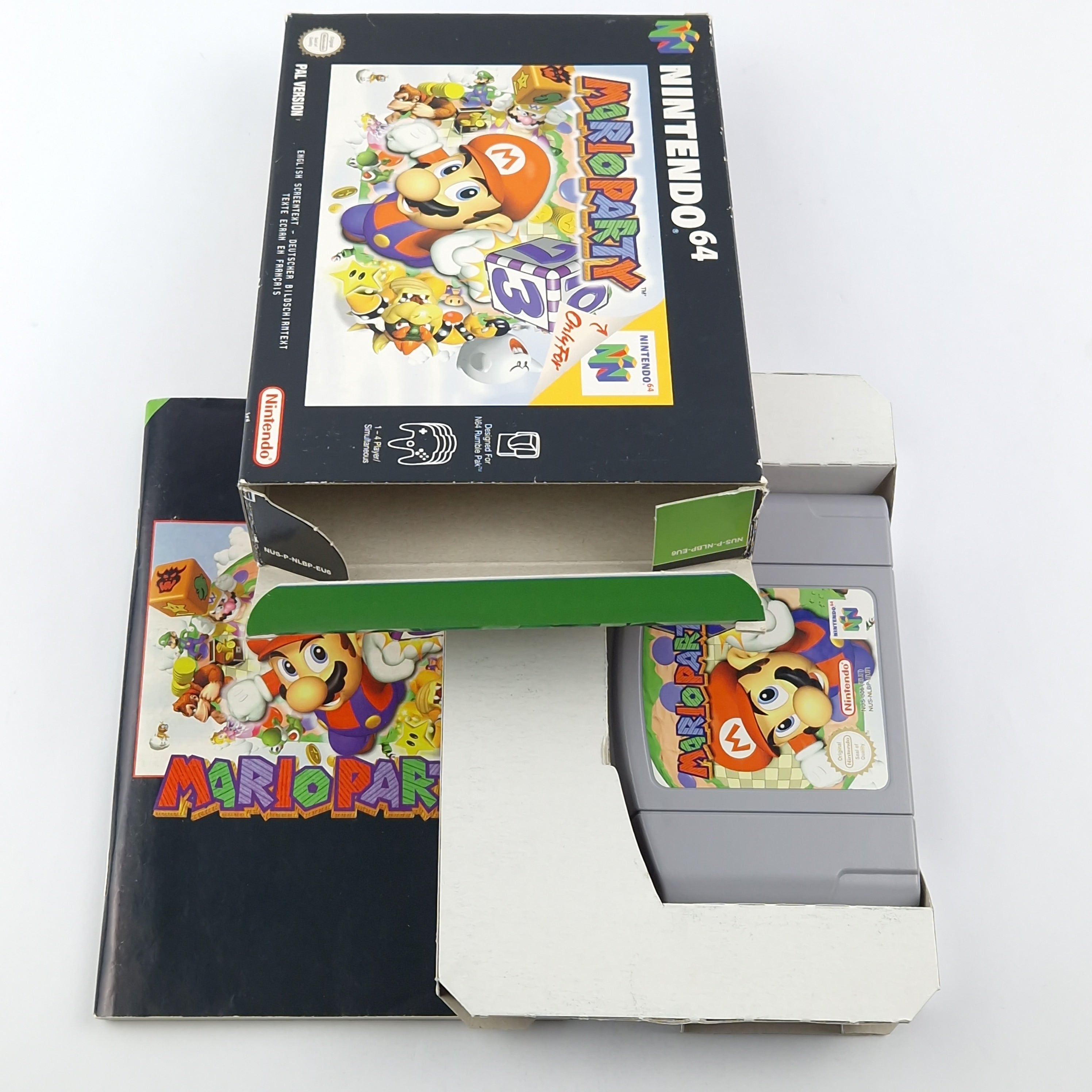 Nintendo 64 Spiel – Mario Party Modul Anleitung OVP PAL