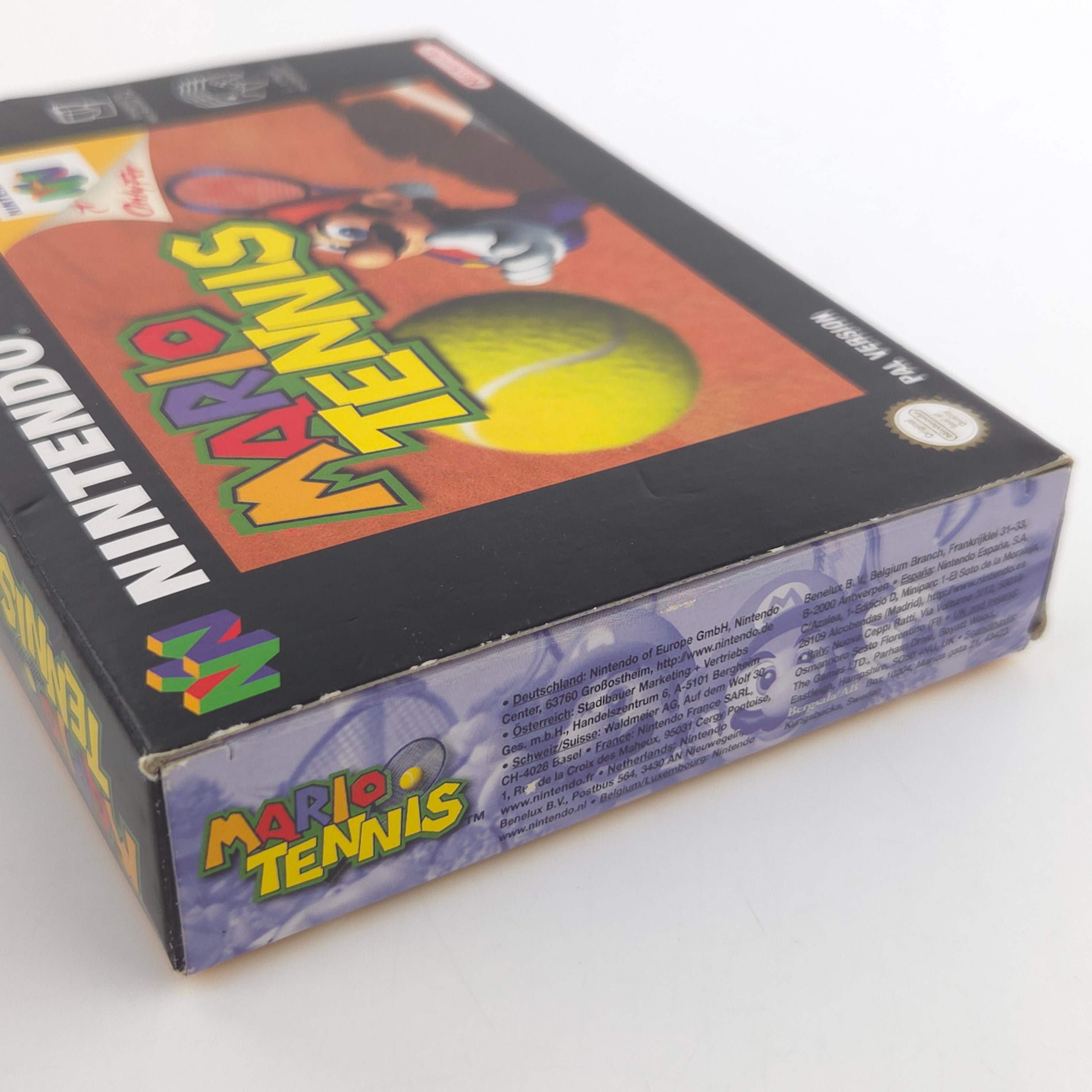 Nintendo 64 Spiel Mario Tennis N64 OVP CIB PAL EUR
