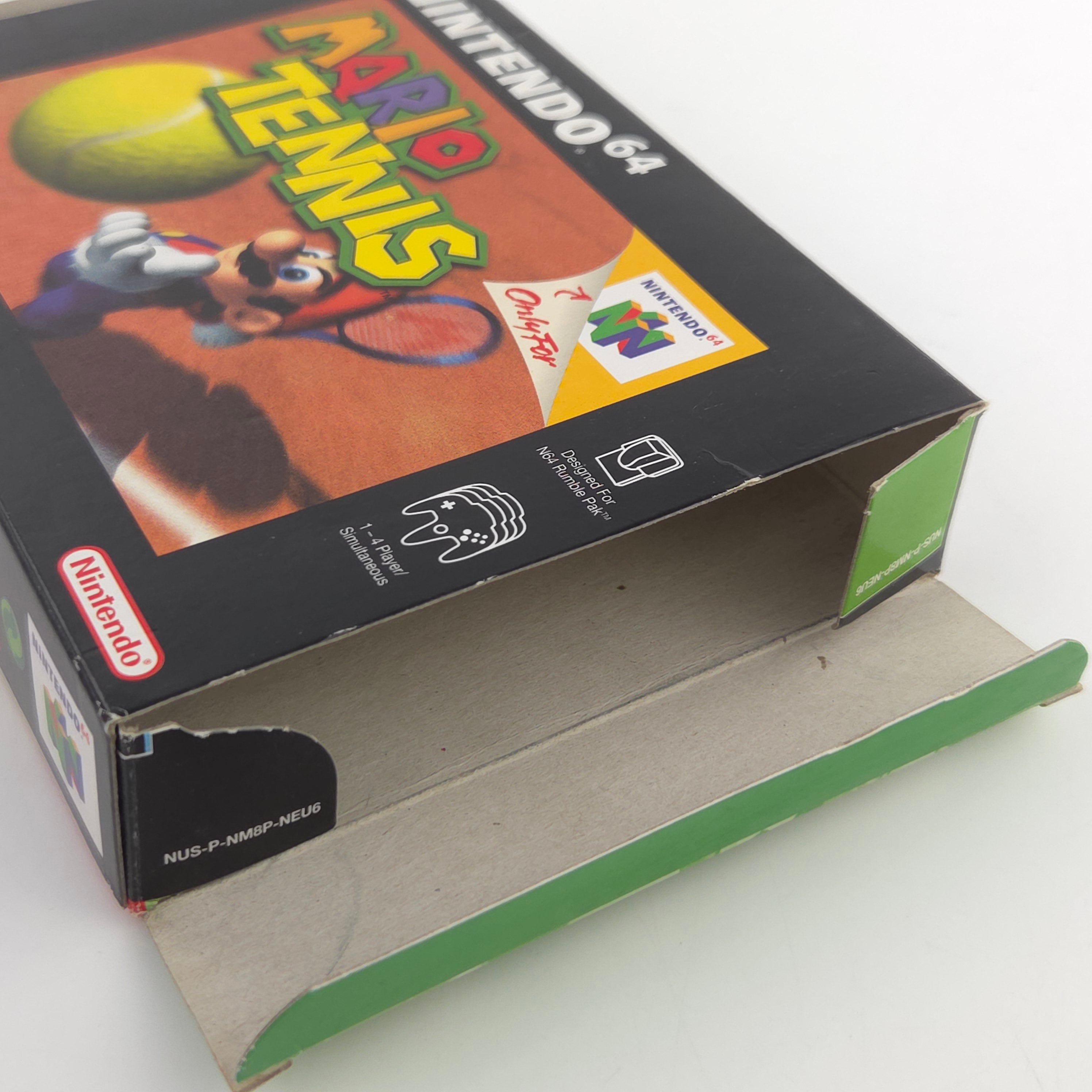 Nintendo 64 Spiel Mario Tennis N64 OVP CIB PAL EUR