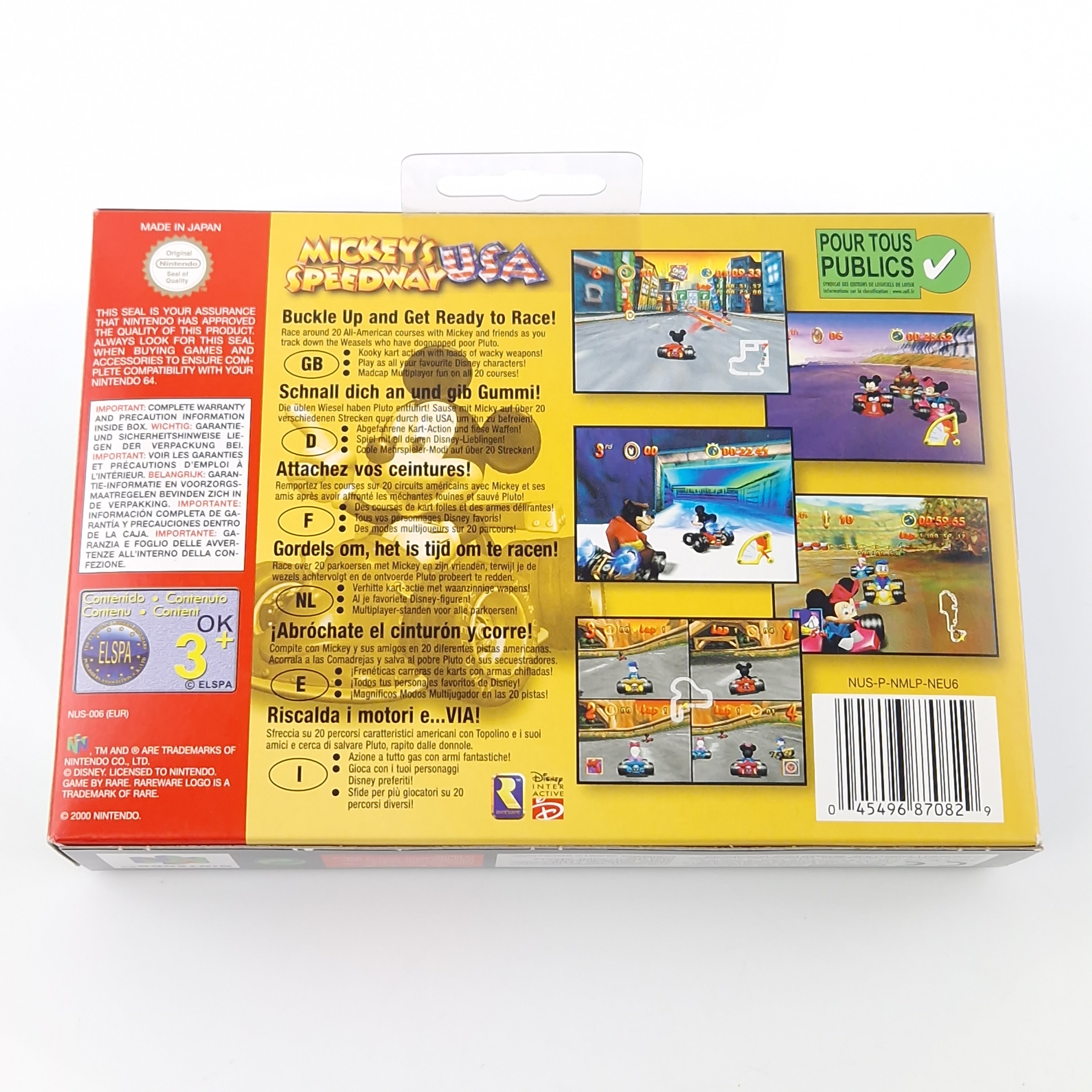 Nintendo 64 Spiel – Mickeys Speedway USA N64 OVP PAL