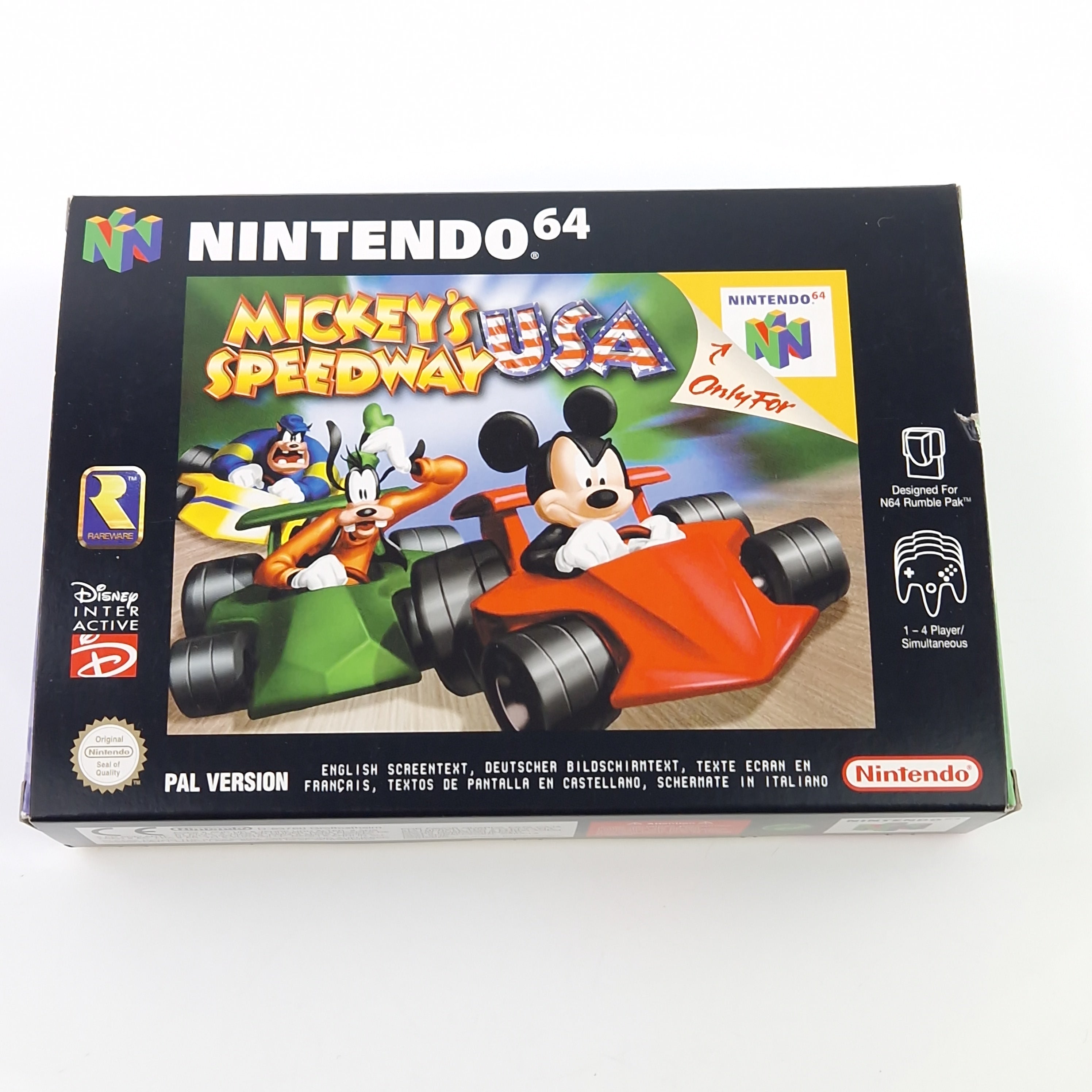 Nintendo 64 Spiel – Mickeys Speedway USA N64 OVP PAL