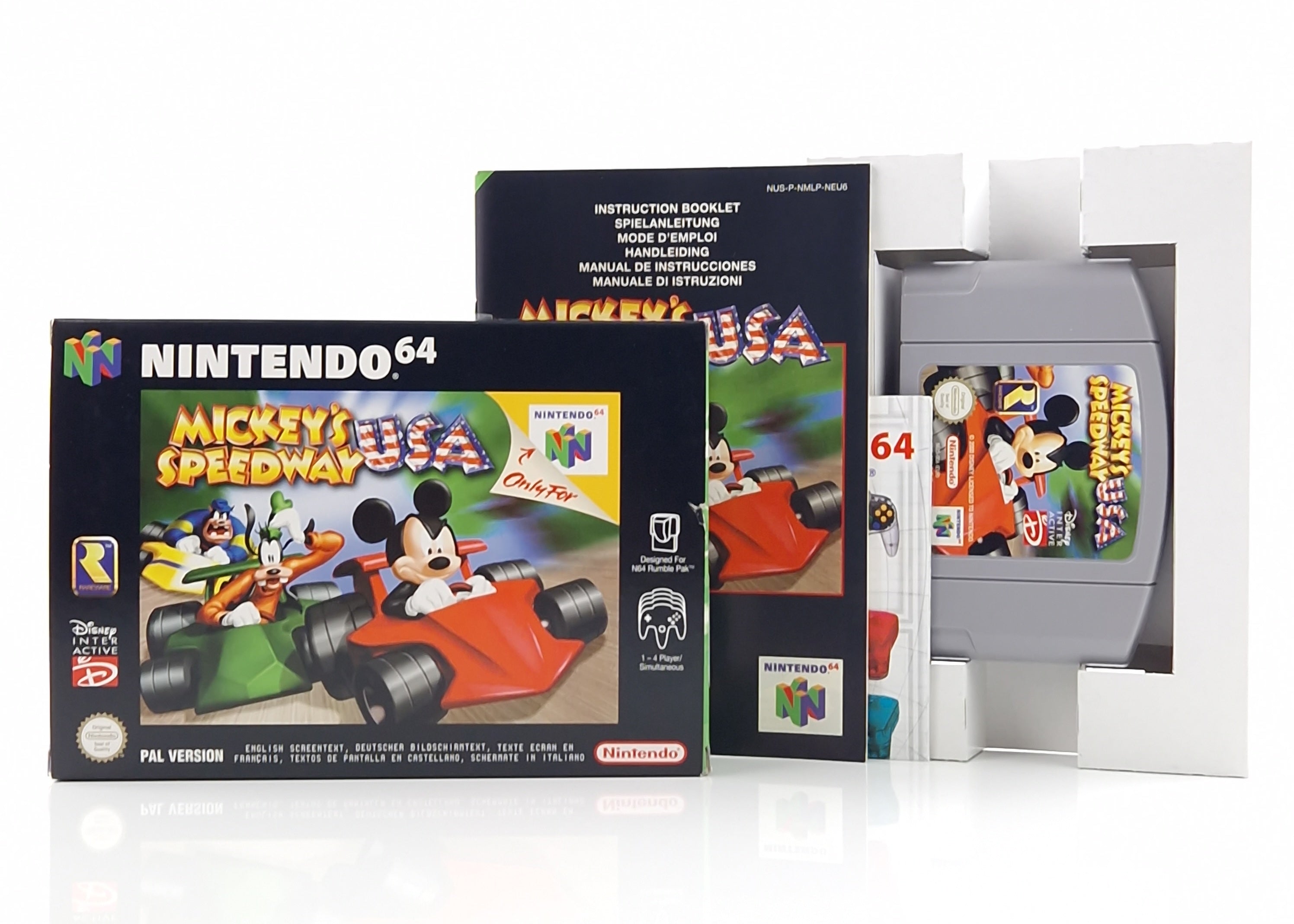 Nintendo 64 Spiel – Mickeys Speedway USA N64 OVP PAL