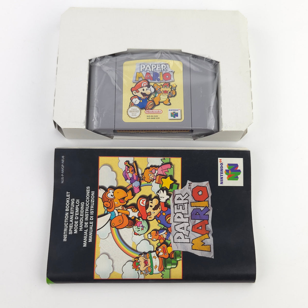 Nintendo 64 Spiel Paper Mario OVP Top Zustand