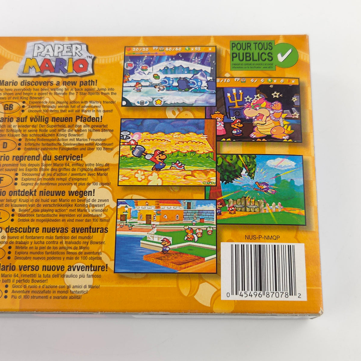 Nintendo 64 Spiel Paper Mario OVP Top Zustand
