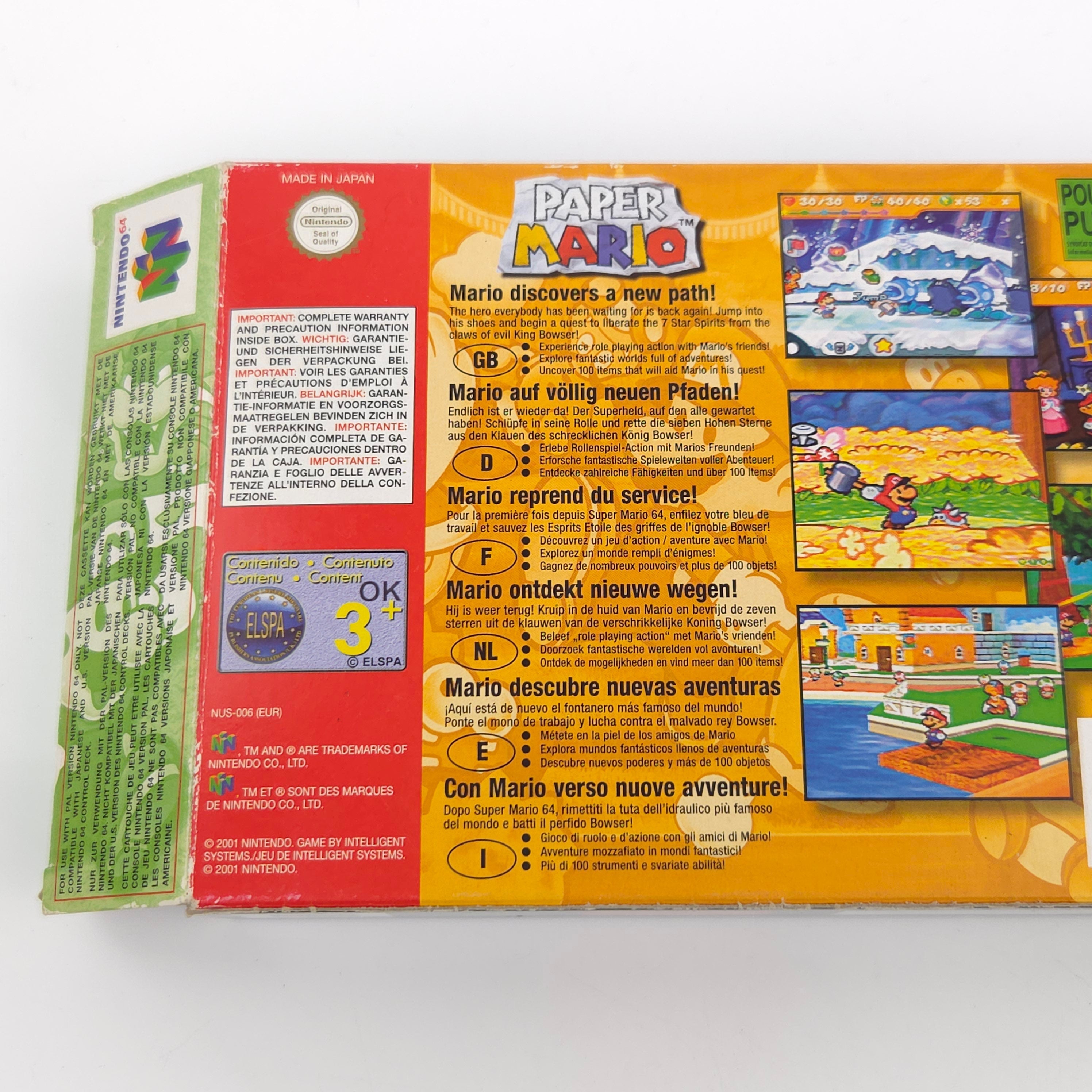 Nintendo 64 Spiel – Paper Mario (N64 OVP PAL)