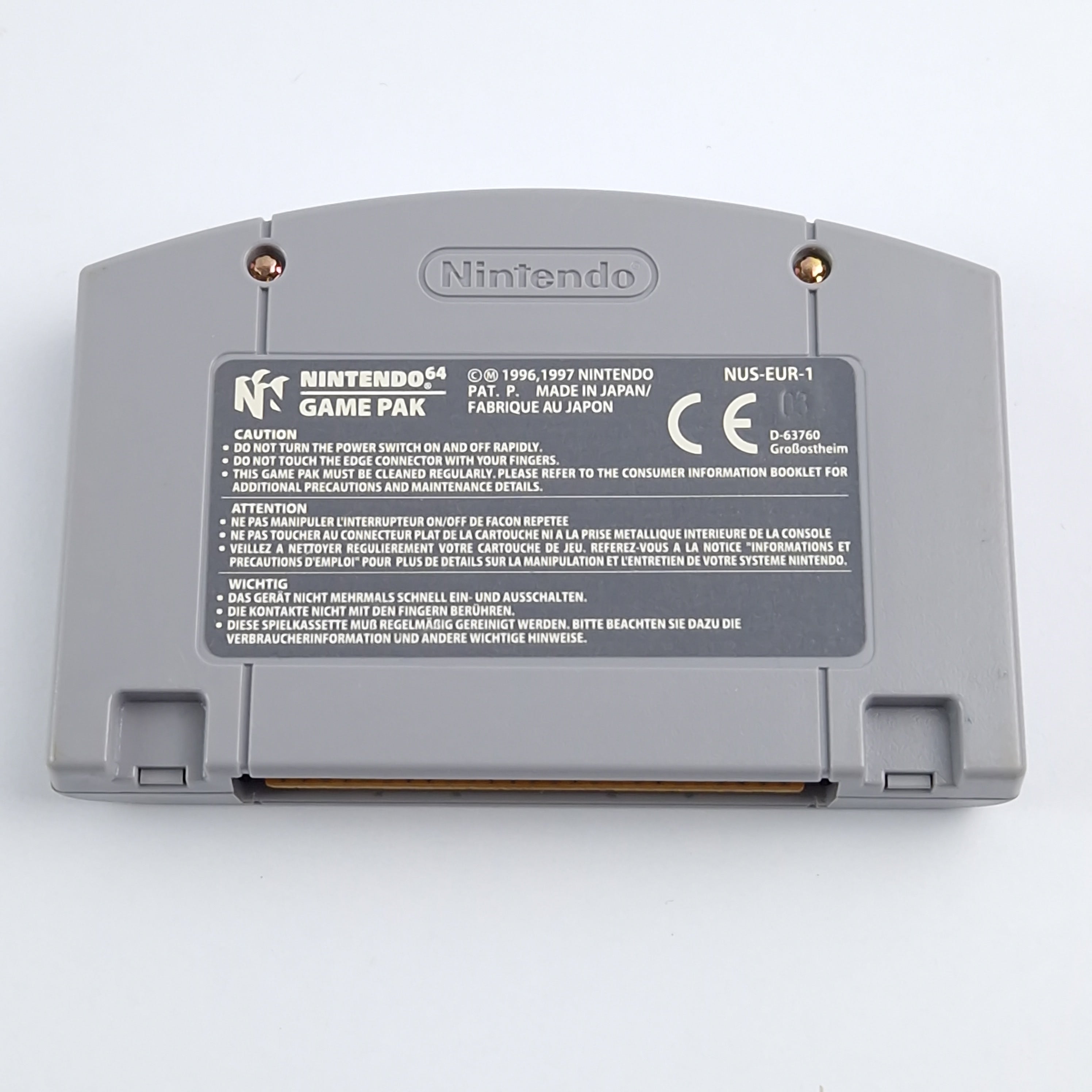 Nintendo 64 Spiel: Paper Mario - nur Modul / Cartridge PAL EUR N64