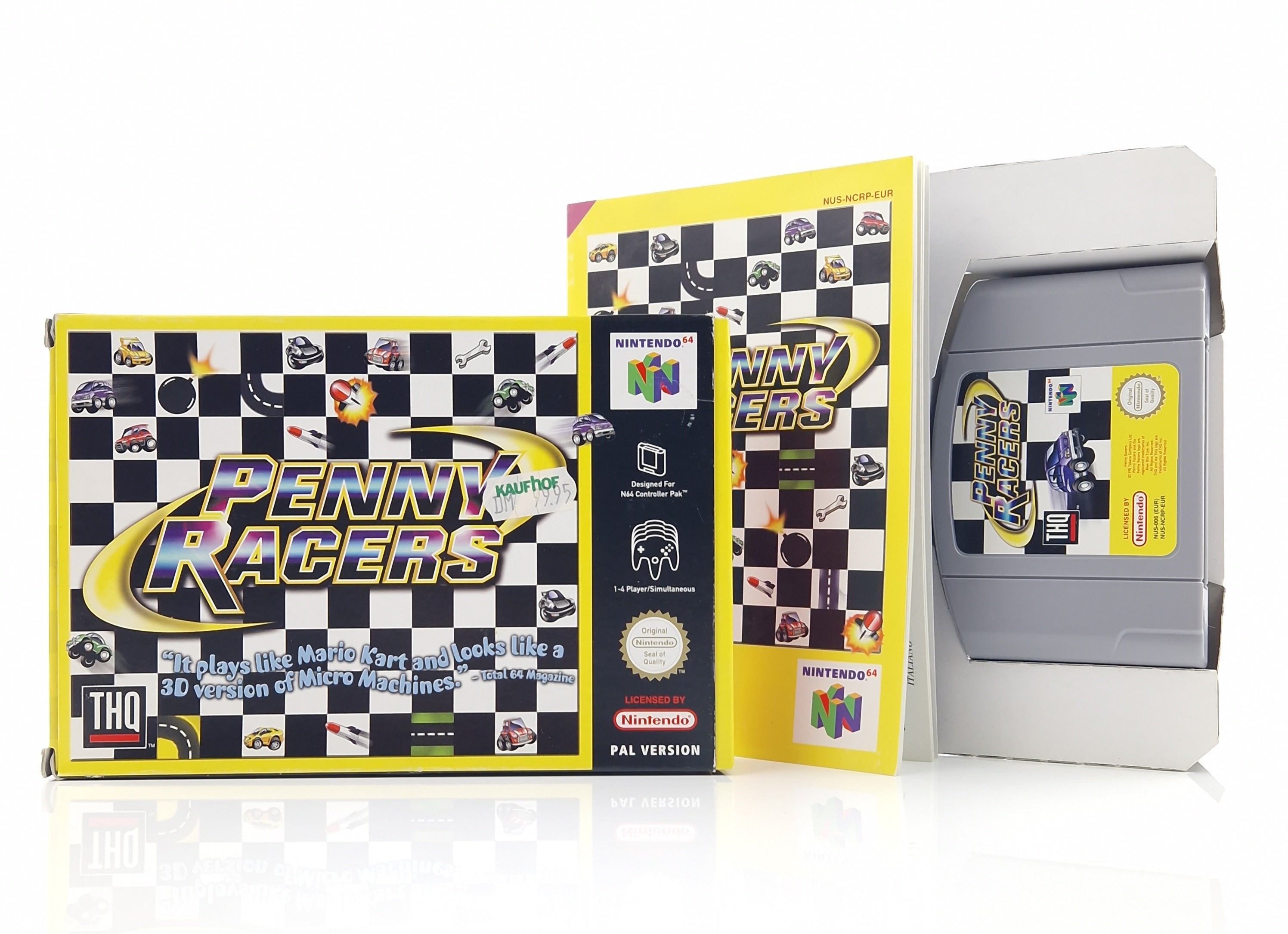 Nintendo 64 Spiel – Penny Racers Modul OVP Anleitung PAL