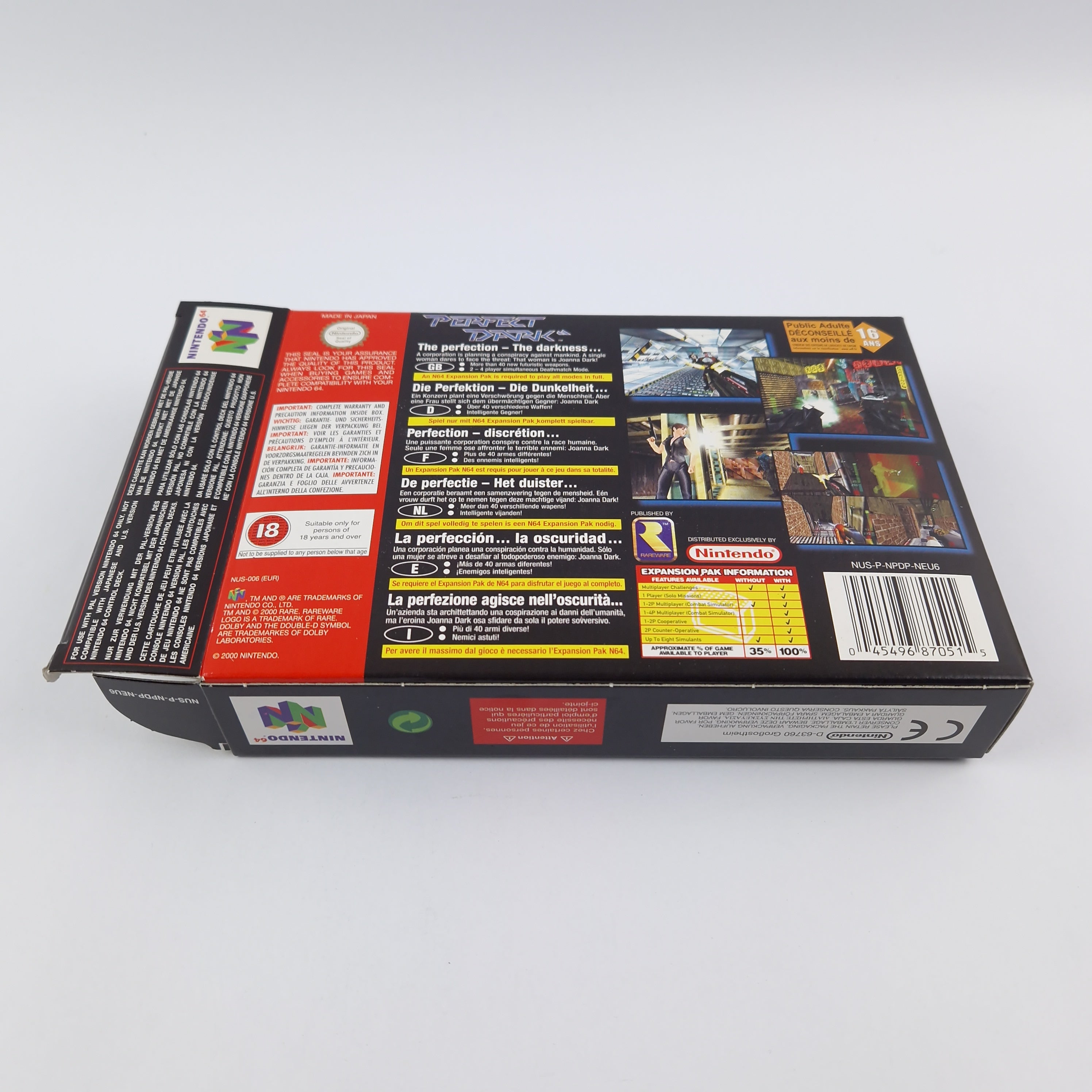 Nintendo 64 Spiel – Perfect Dark OVP Anleitung Modul PAL