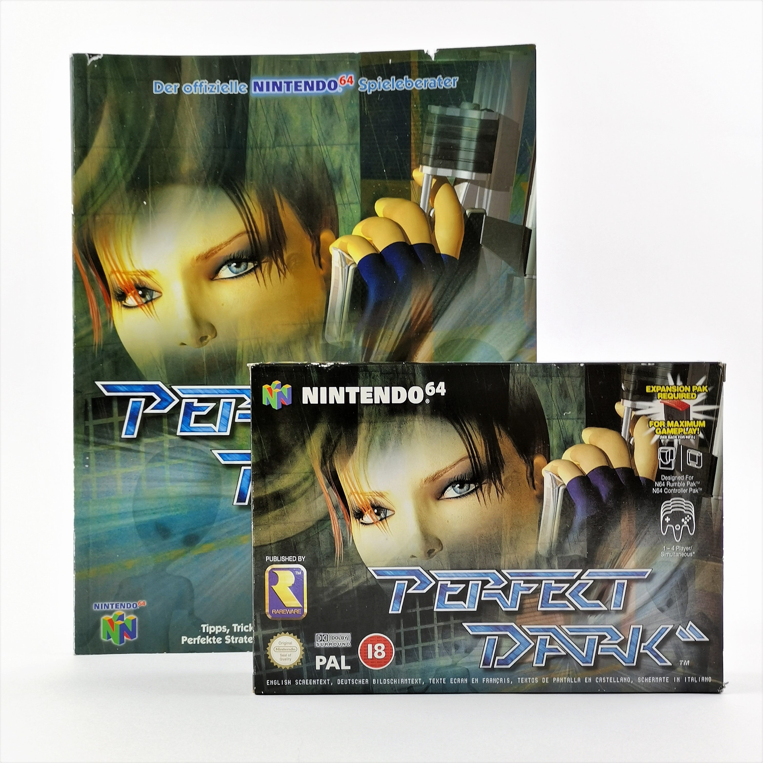 Nintendo 64 Spiel – Perfect Dark OVP Anleitung PAL N64