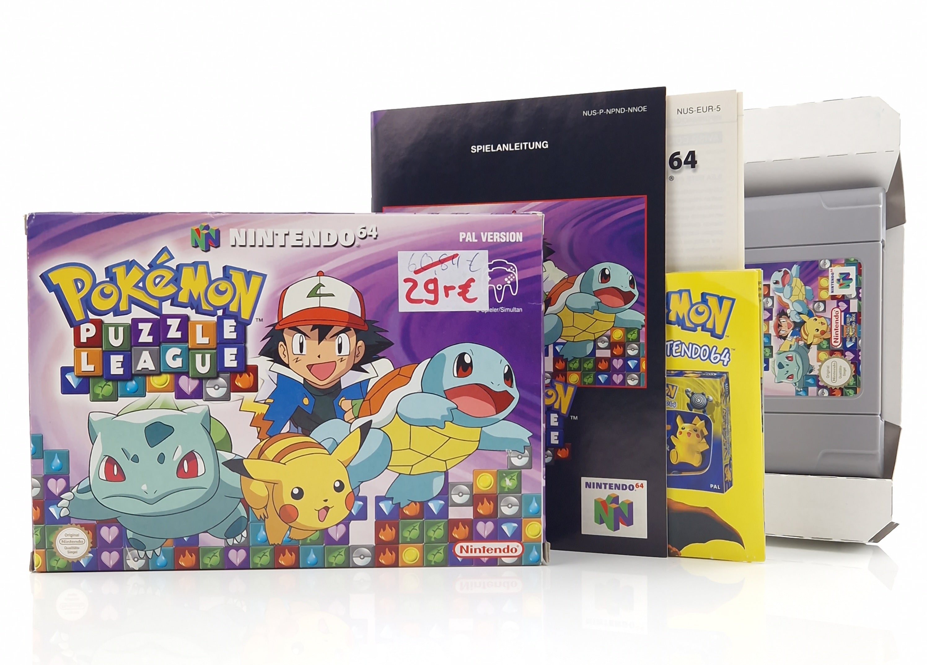 Nintendo 64 Spiel – Pokemon Puzzle League N64 OVP PAL