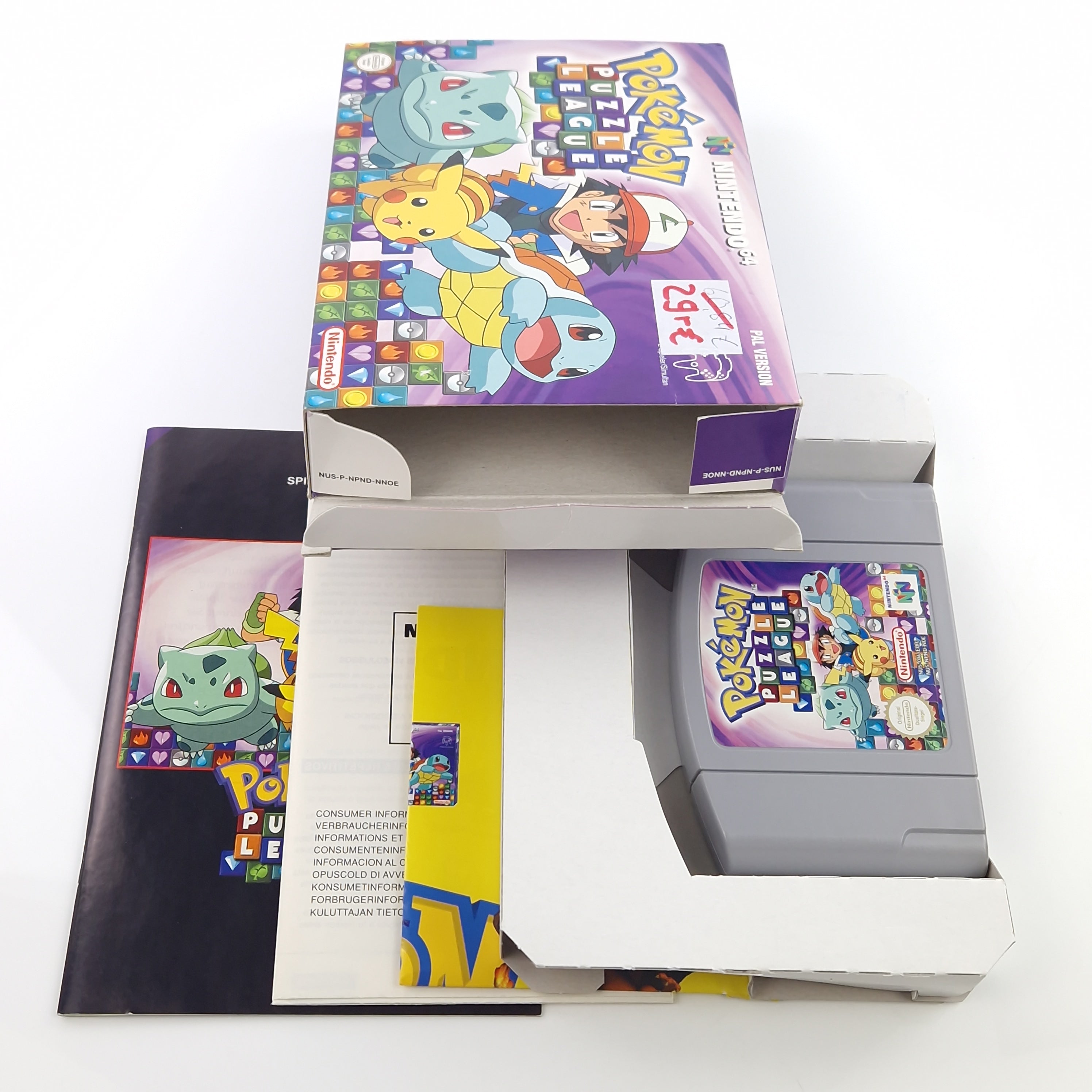 Nintendo 64 Spiel – Pokemon Puzzle League N64 OVP PAL