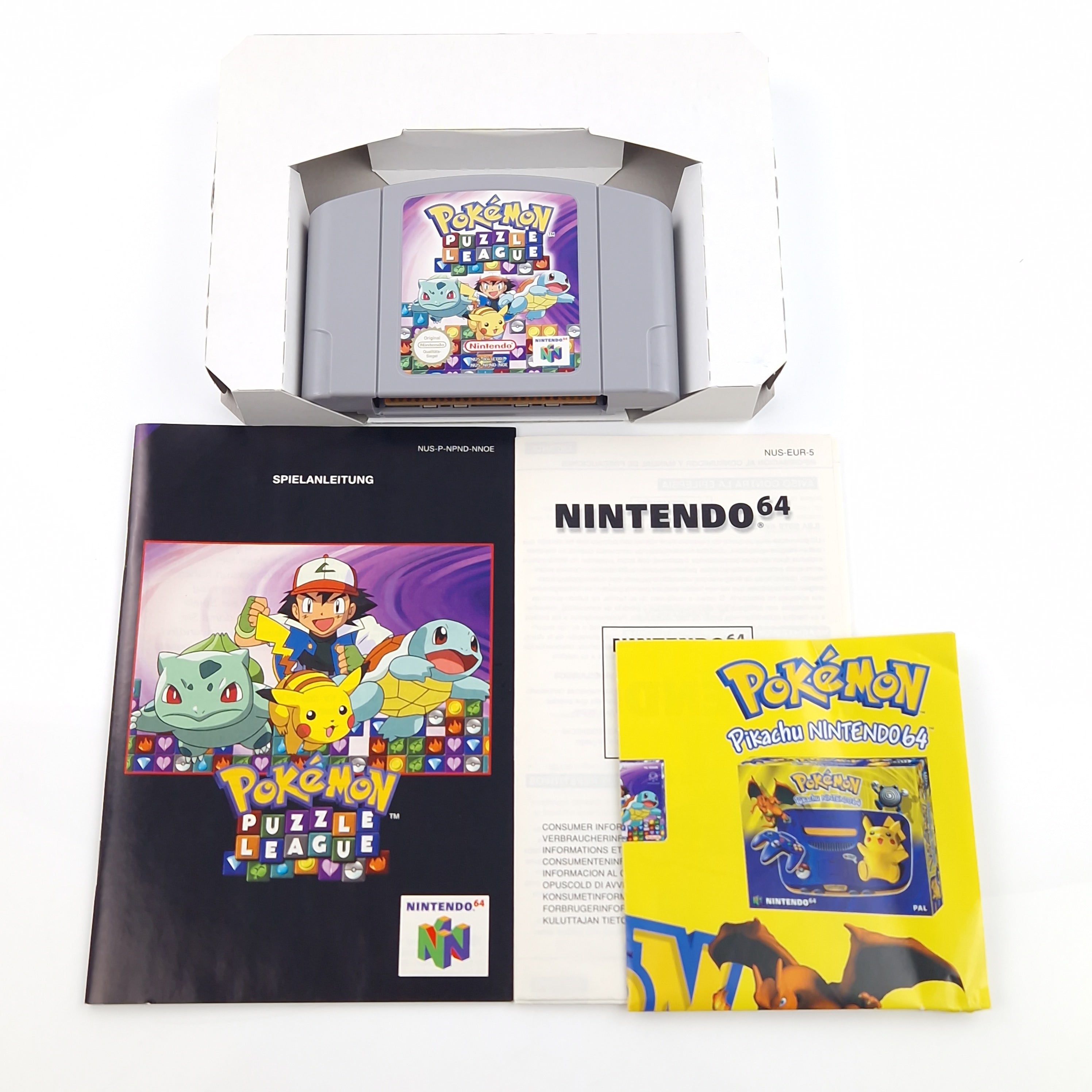 Nintendo 64 Spiel – Pokemon Puzzle League N64 OVP PAL