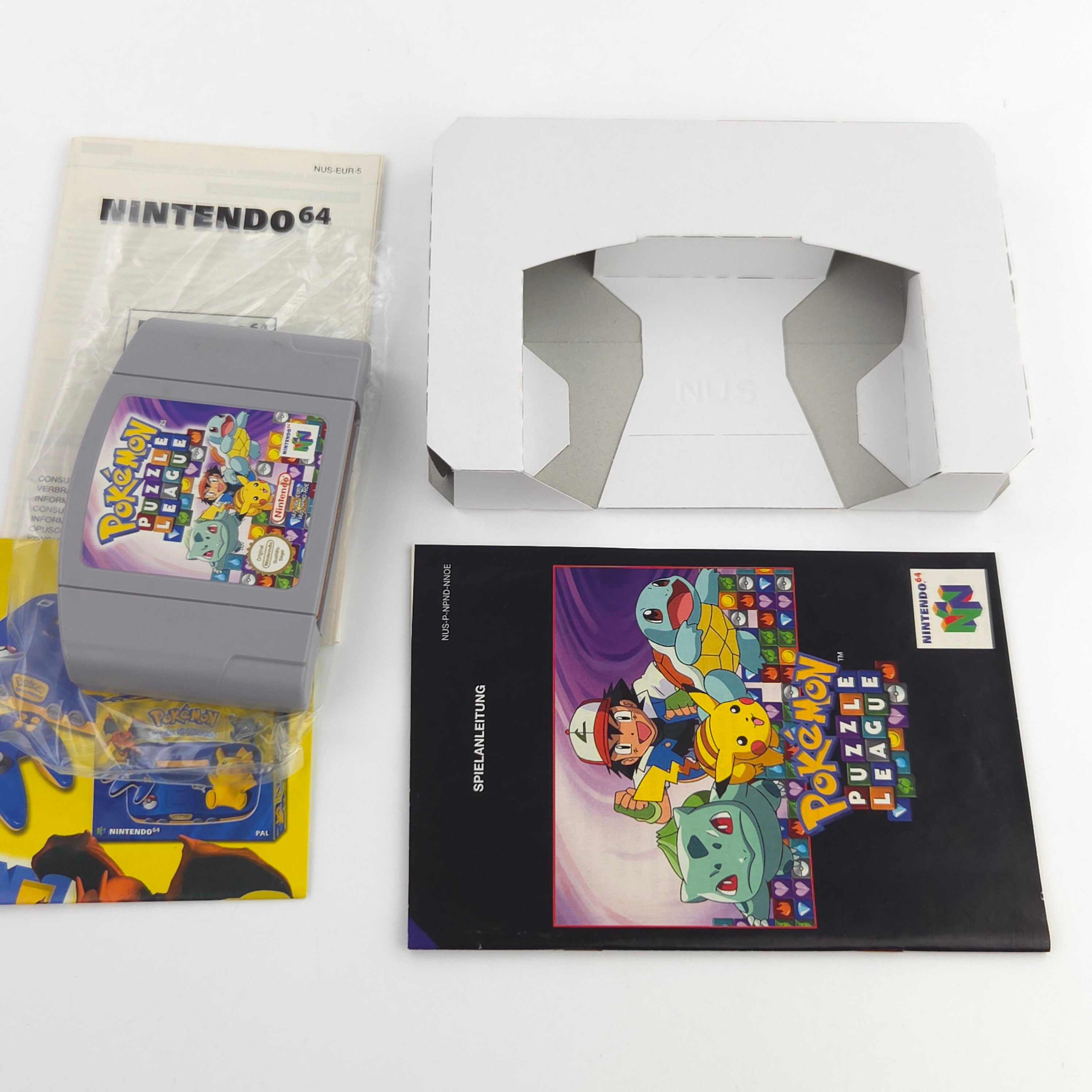 Nintendo 64 Spiel Pokemon Puzzle League N64 OVP CIB PAL