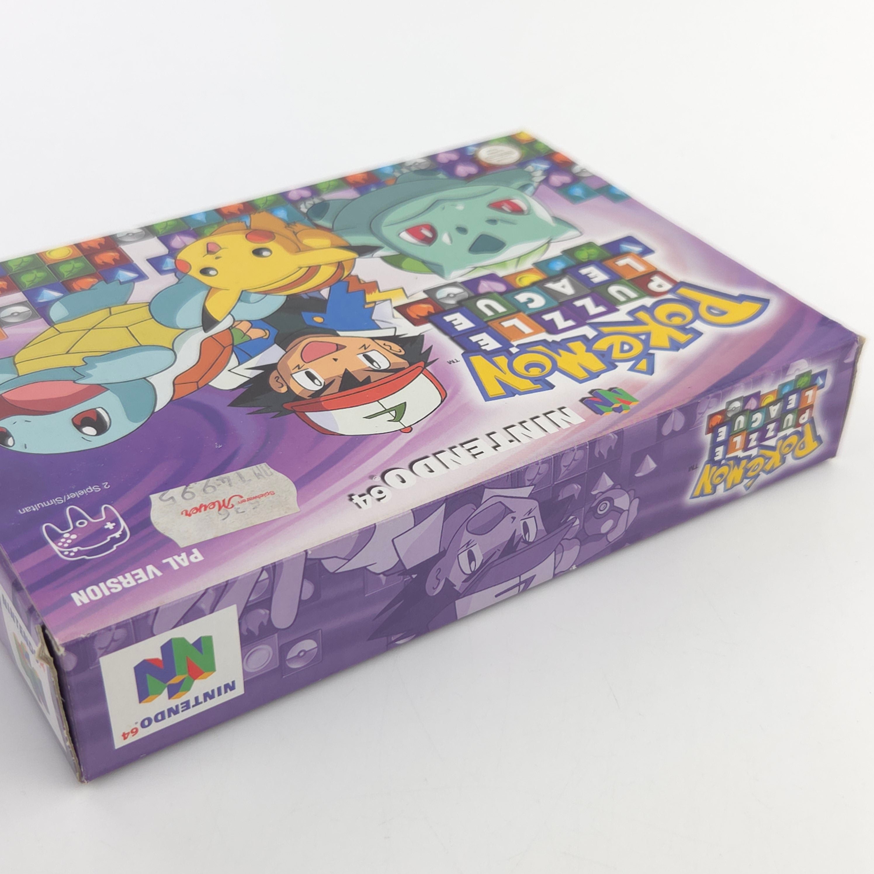 Nintendo 64 Spiel Pokemon Puzzle League N64 OVP CIB PAL