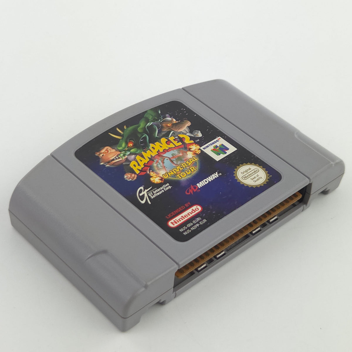 Nintendo 64 Spiel: Rampage 2 Universal Tour - N64 Modul Cartridge (PAL EUR)
