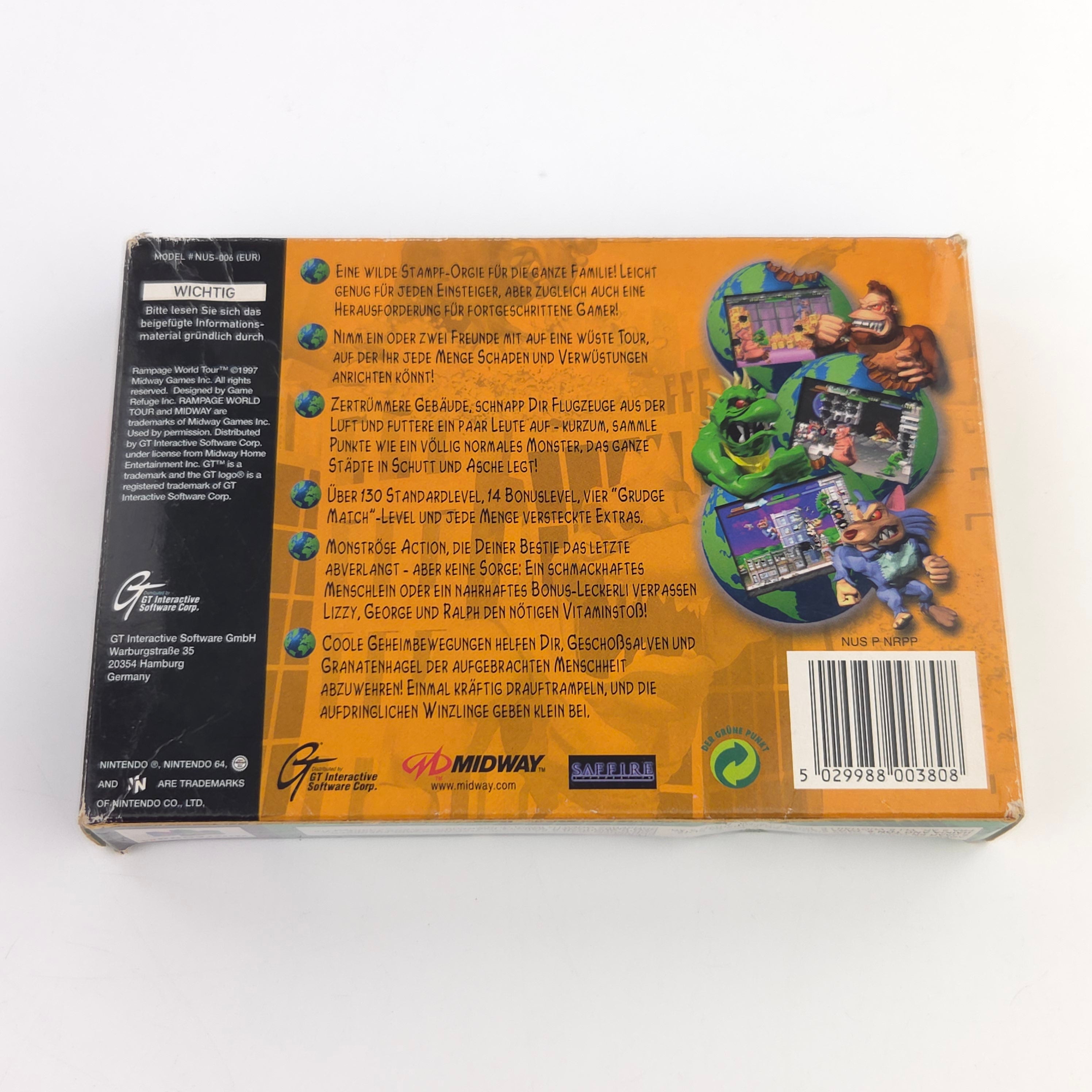 Nintendo 64 Spiel – Rampage World Tour (OVP PAL)