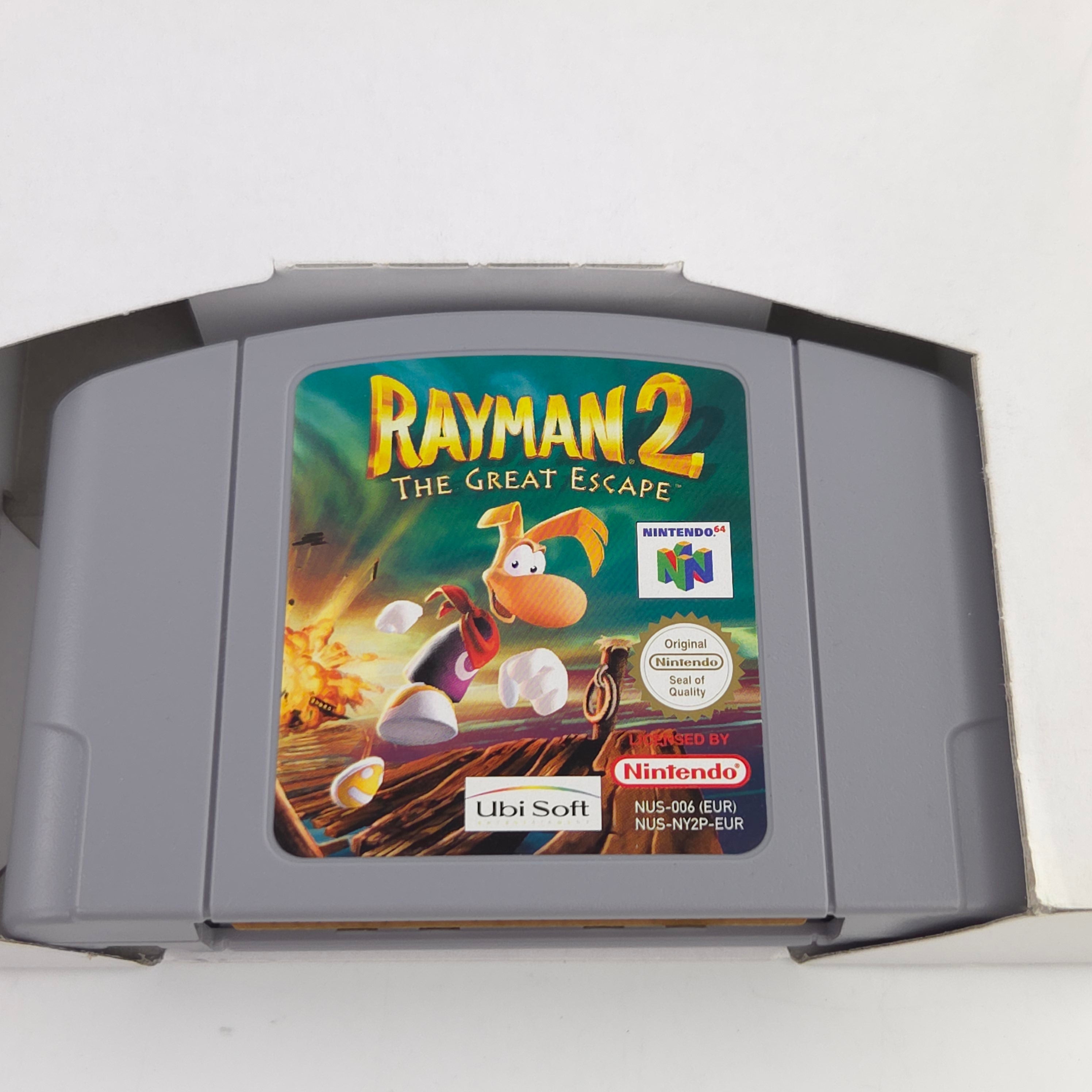 Nintendo 64 Spiel Rayman 2 The Great Escape N64 OVP CIB