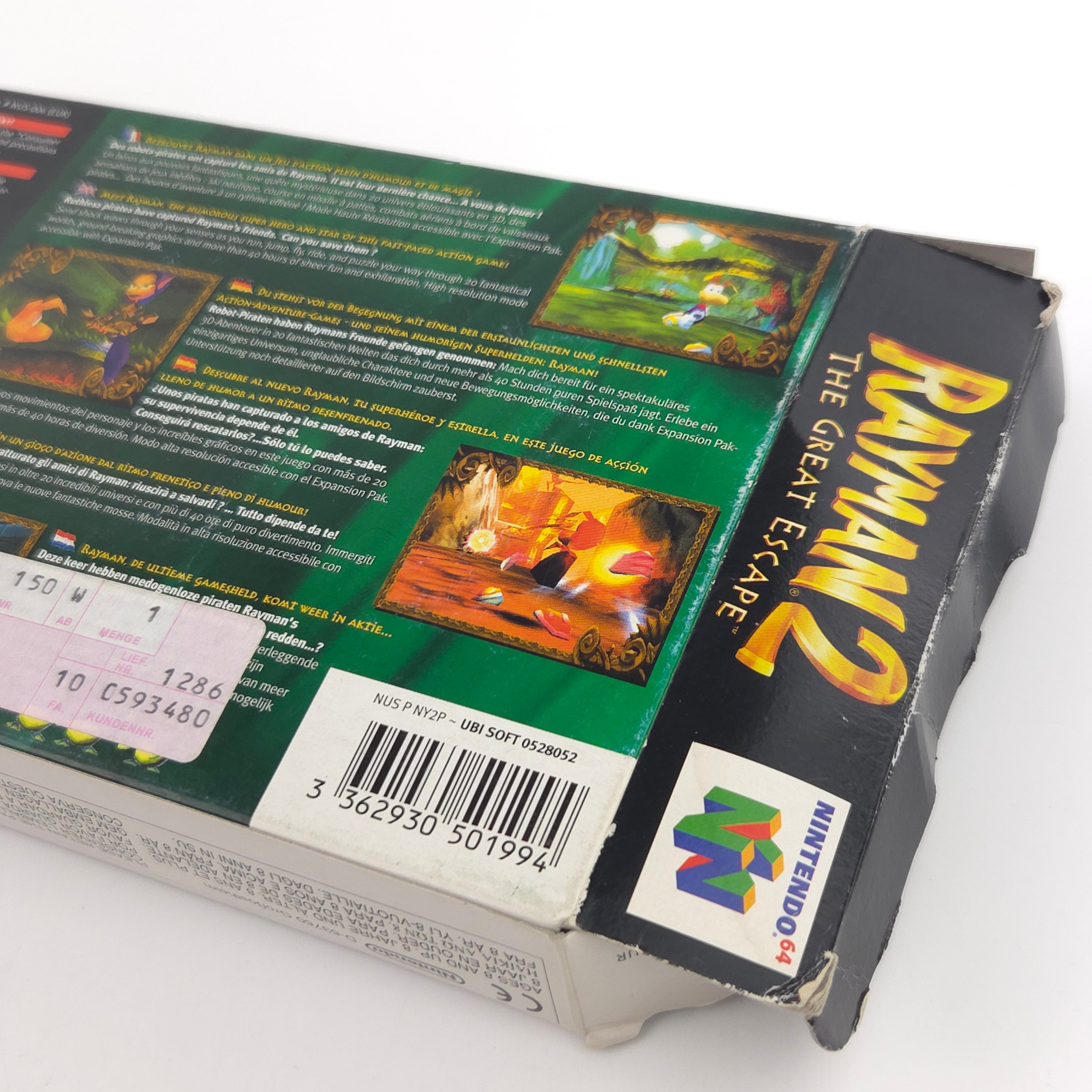 Nintendo 64 Spiel – Rayman 2 The Great Escape (OVP)