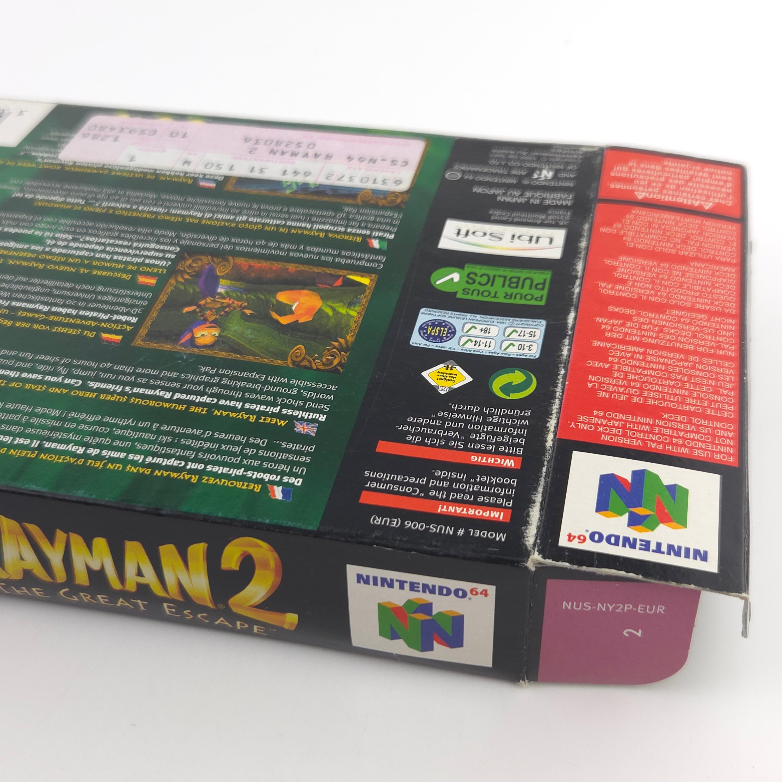 Nintendo 64 Spiel – Rayman 2 The Great Escape (OVP)