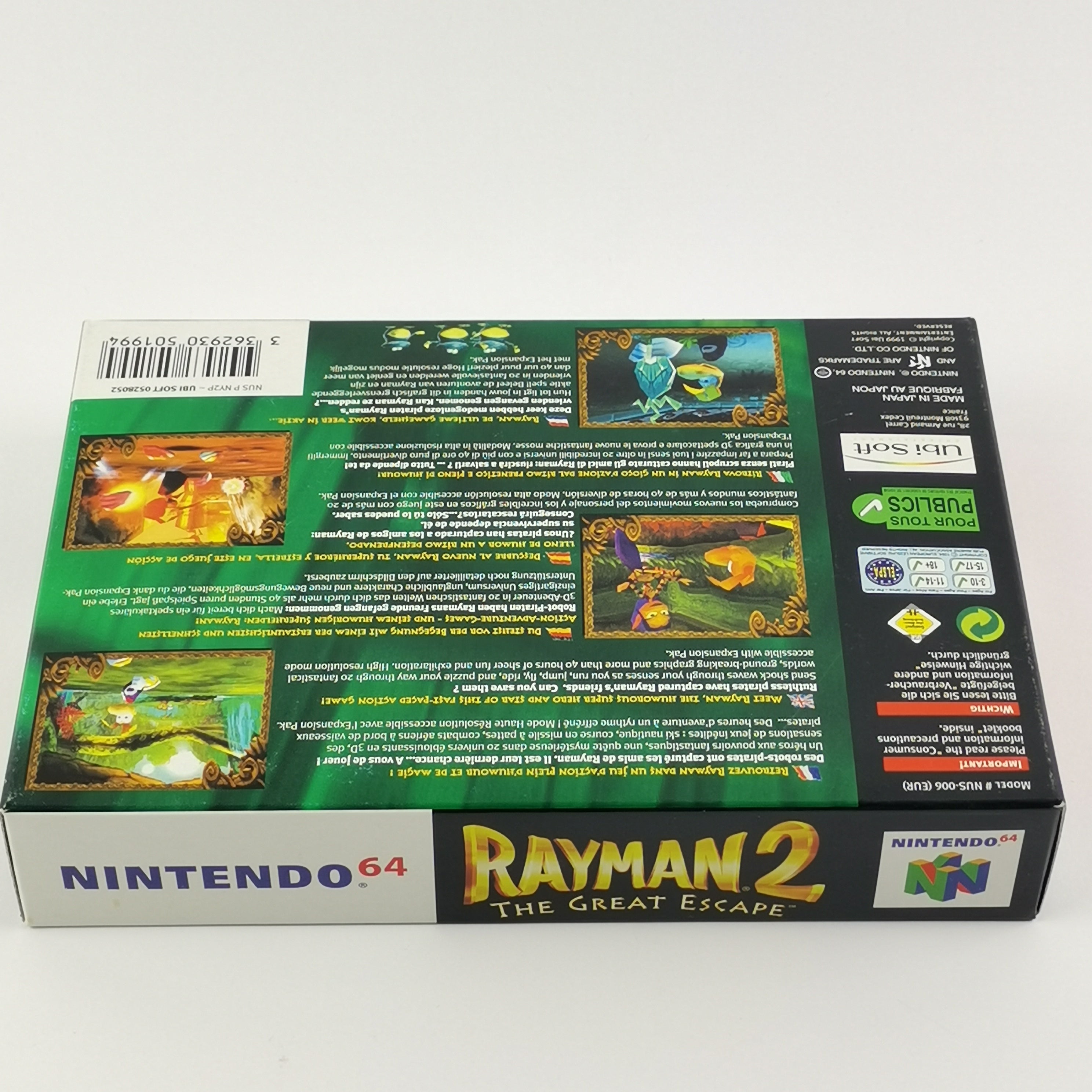 Nintendo 64 Spiel – Rayman The Great Escape OVP Neu PAL