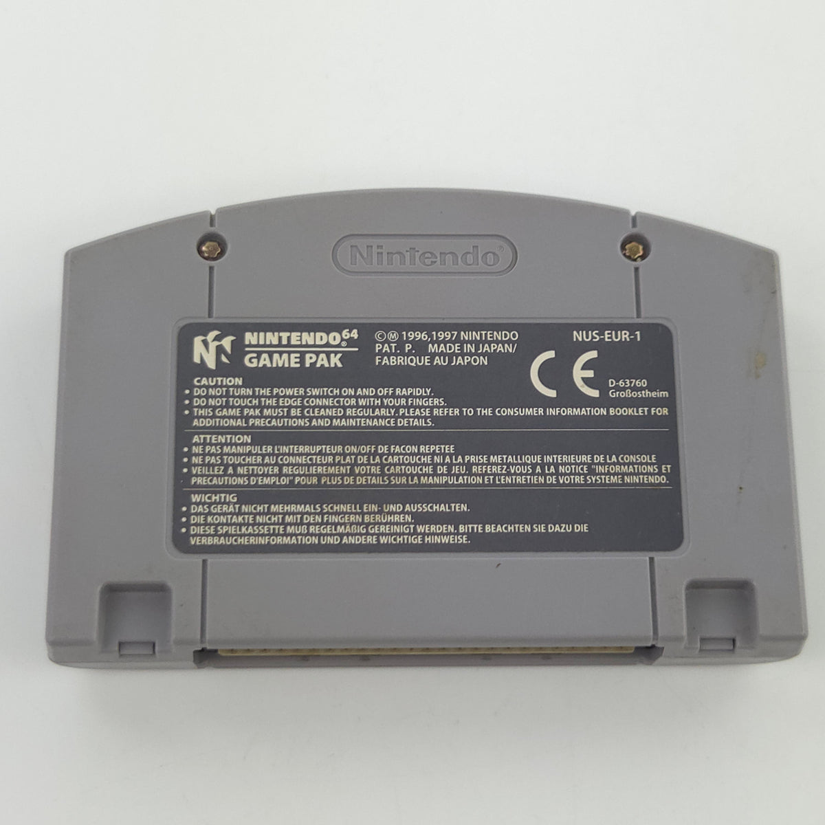 Nintendo 64 Spiel Resident Evil 2 Modul PAL