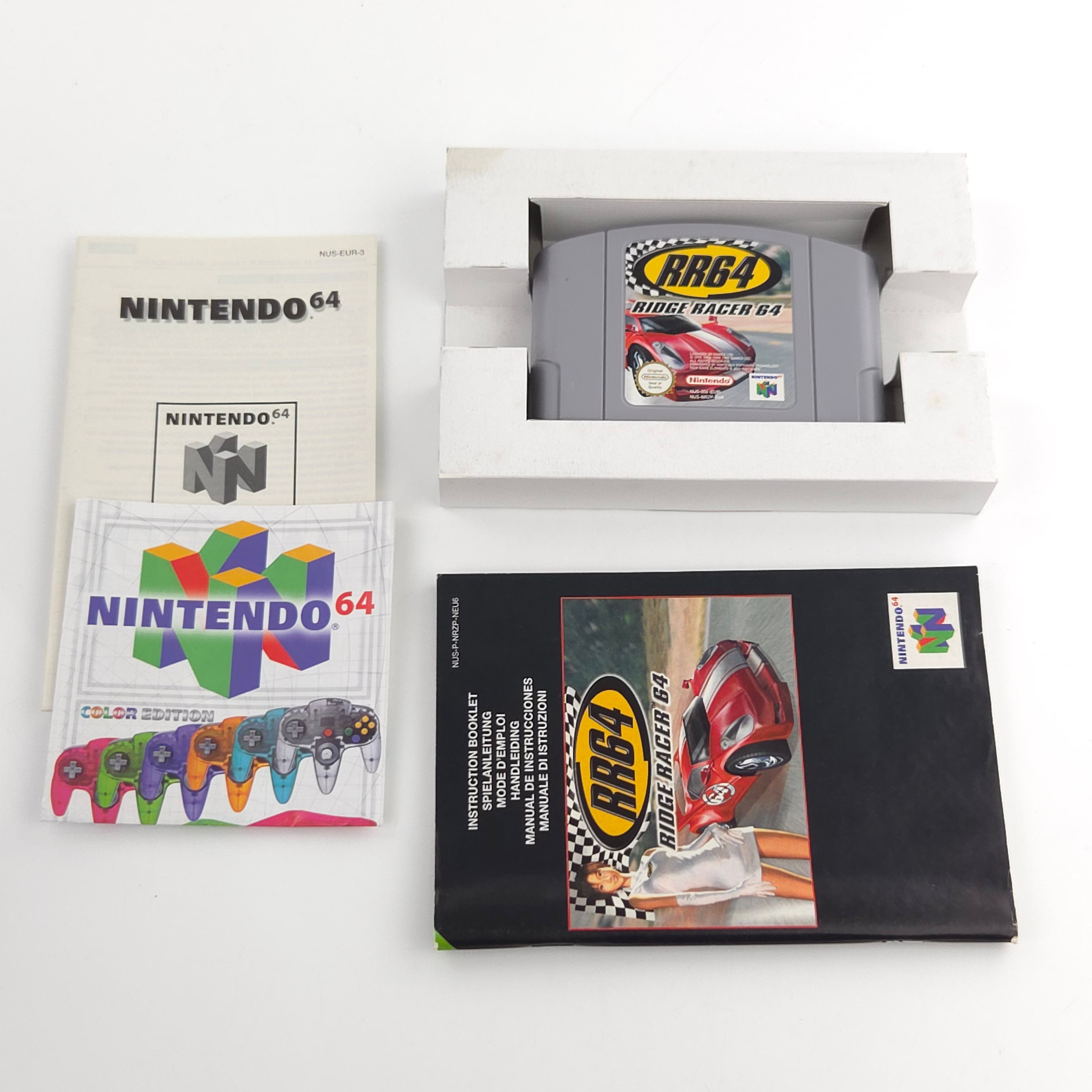 Nintendo 64 Spiel Ridge Racer 64 RR64 OVP CIB PAL EUR Namco
