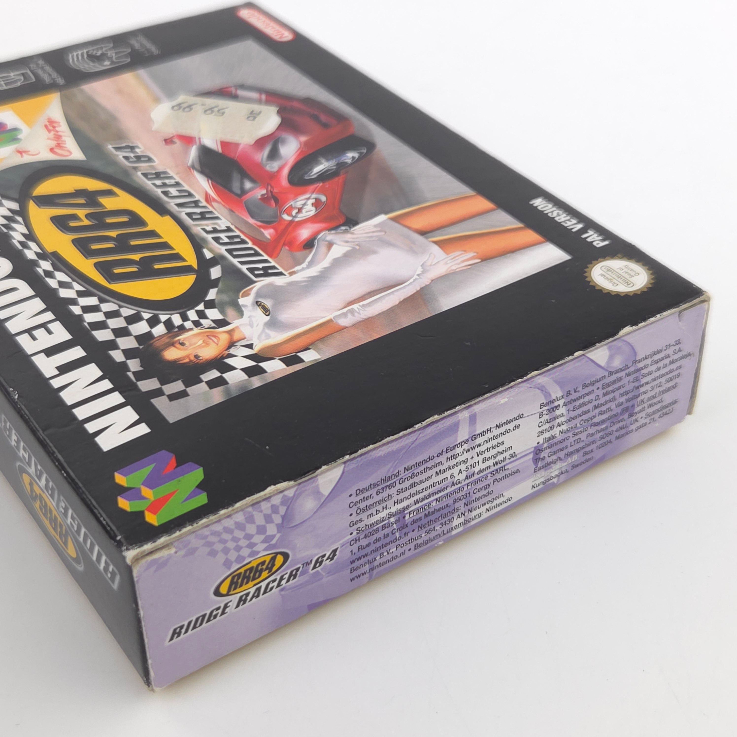 Nintendo 64 Spiel Ridge Racer 64 RR64 OVP CIB PAL EUR Namco