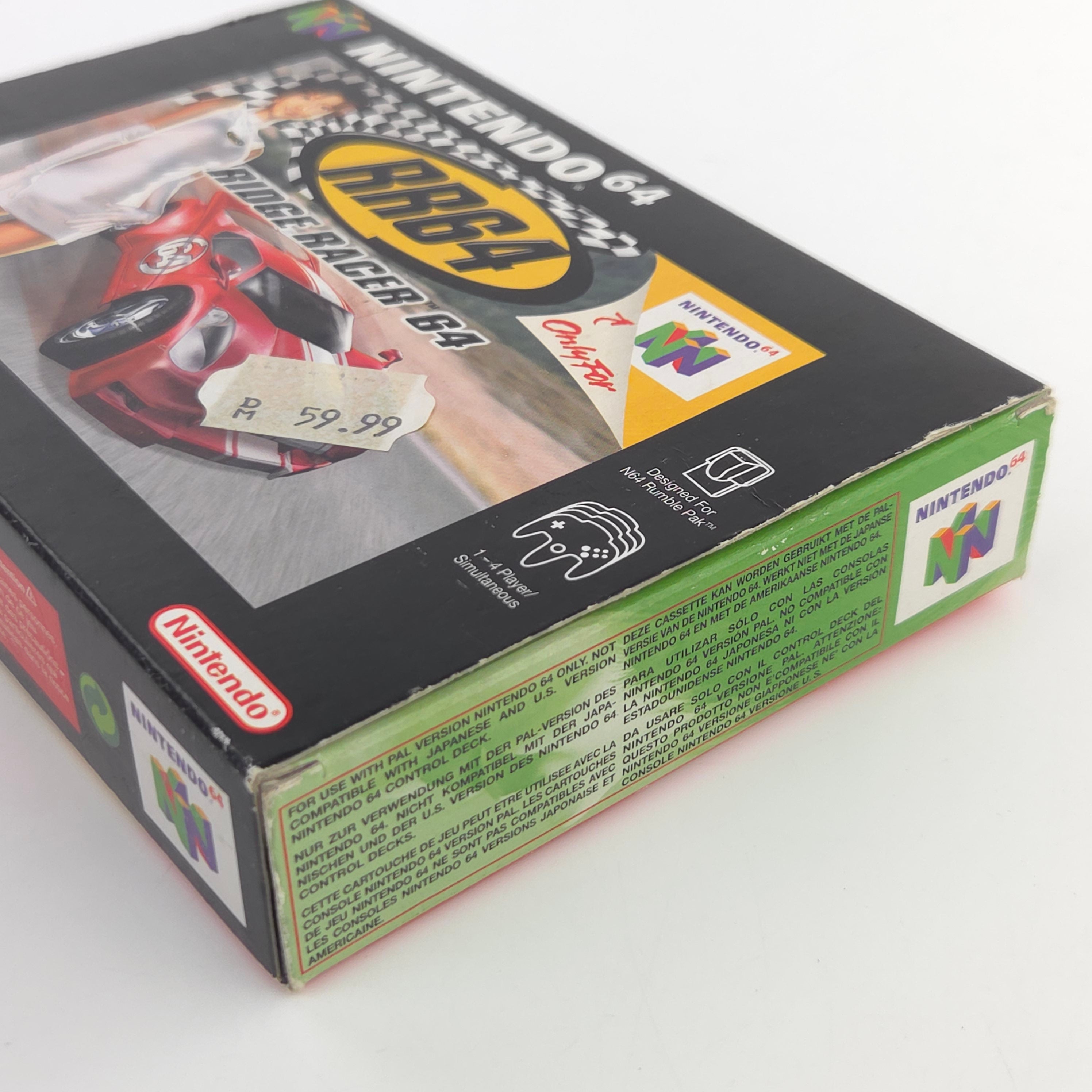 Nintendo 64 Spiel Ridge Racer 64 RR64 OVP CIB PAL EUR Namco