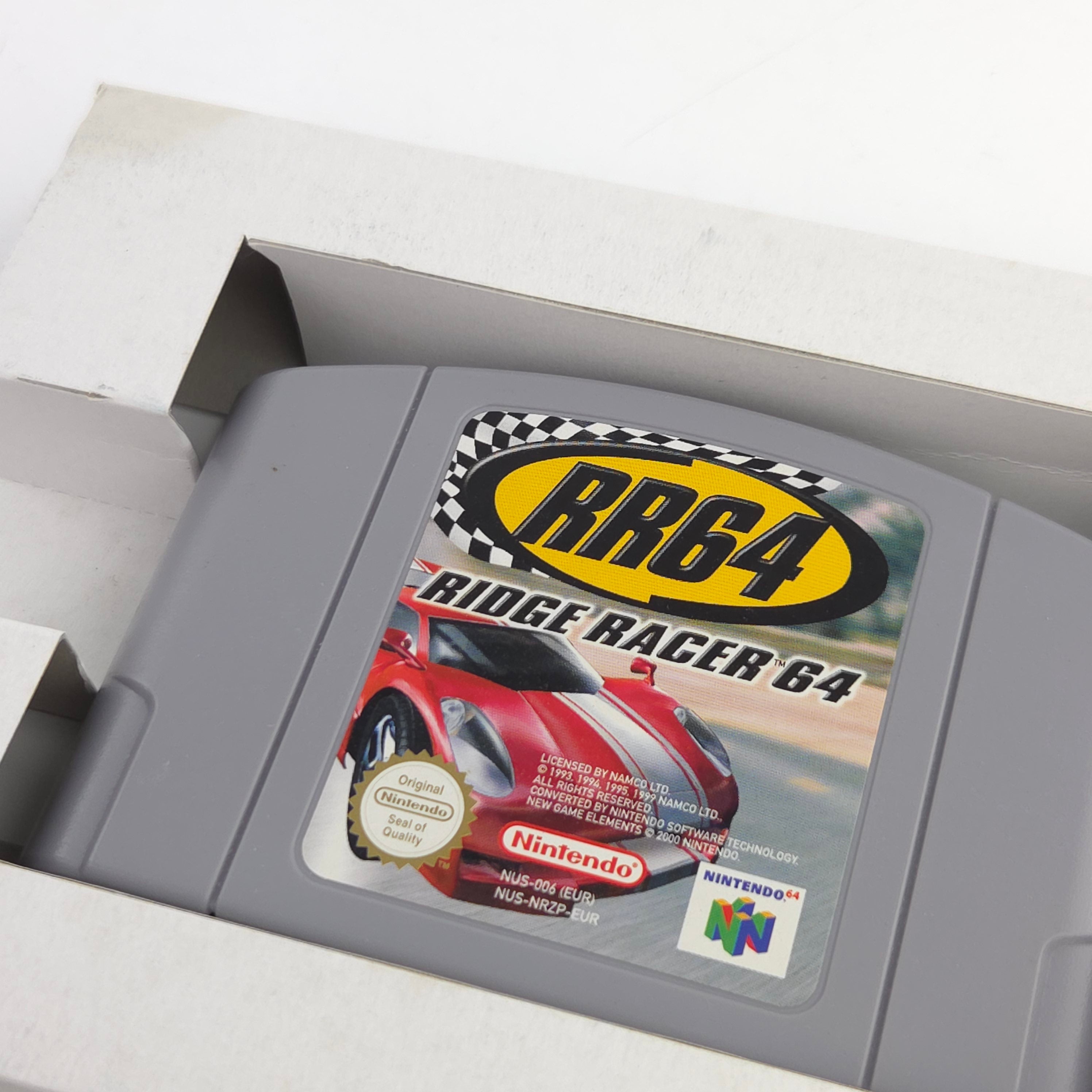 Nintendo 64 Spiel Ridge Racer 64 RR64 OVP CIB PAL EUR Namco