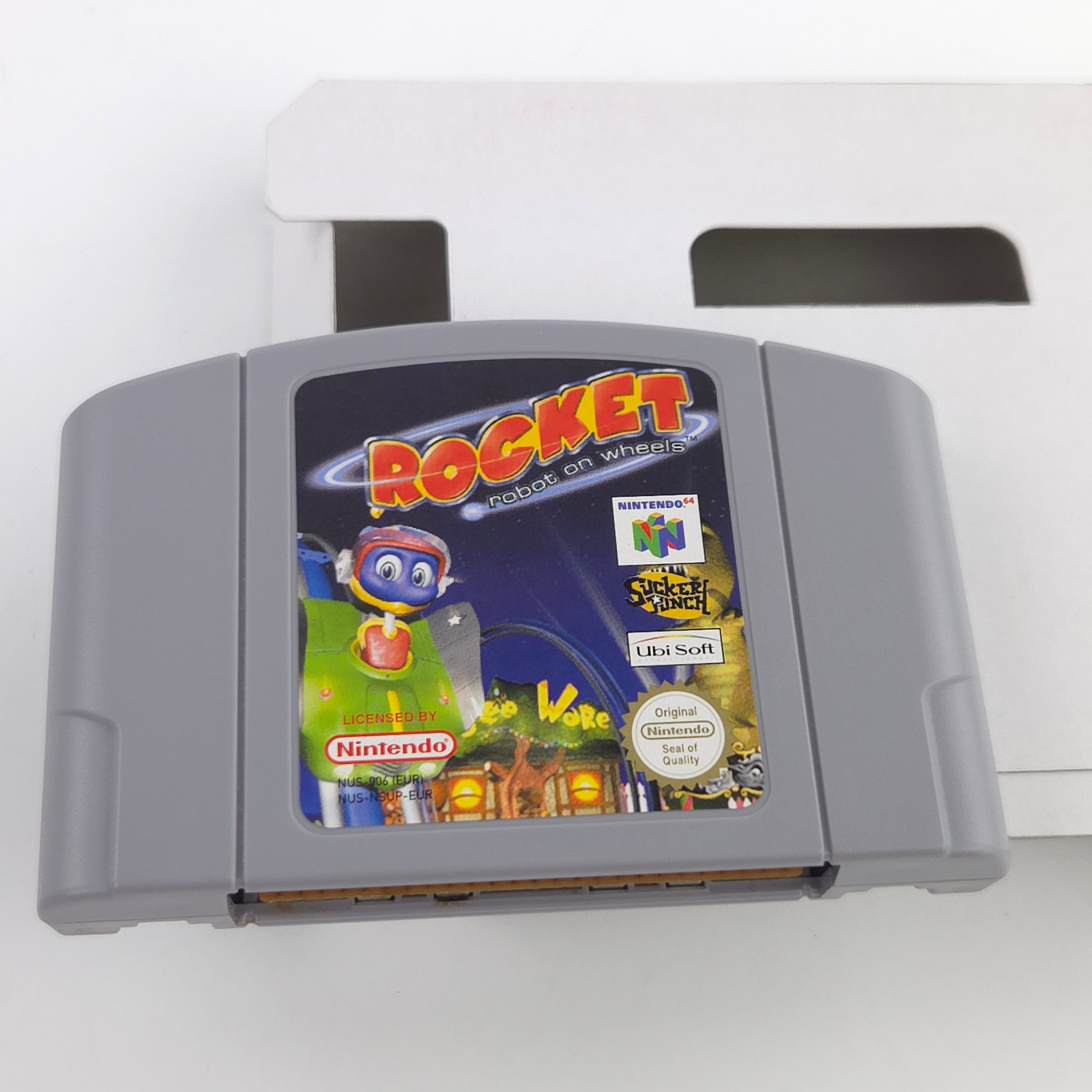 Nintendo 64 Spiel Rocket Robot on Wheels N64 OVP PAL EUR