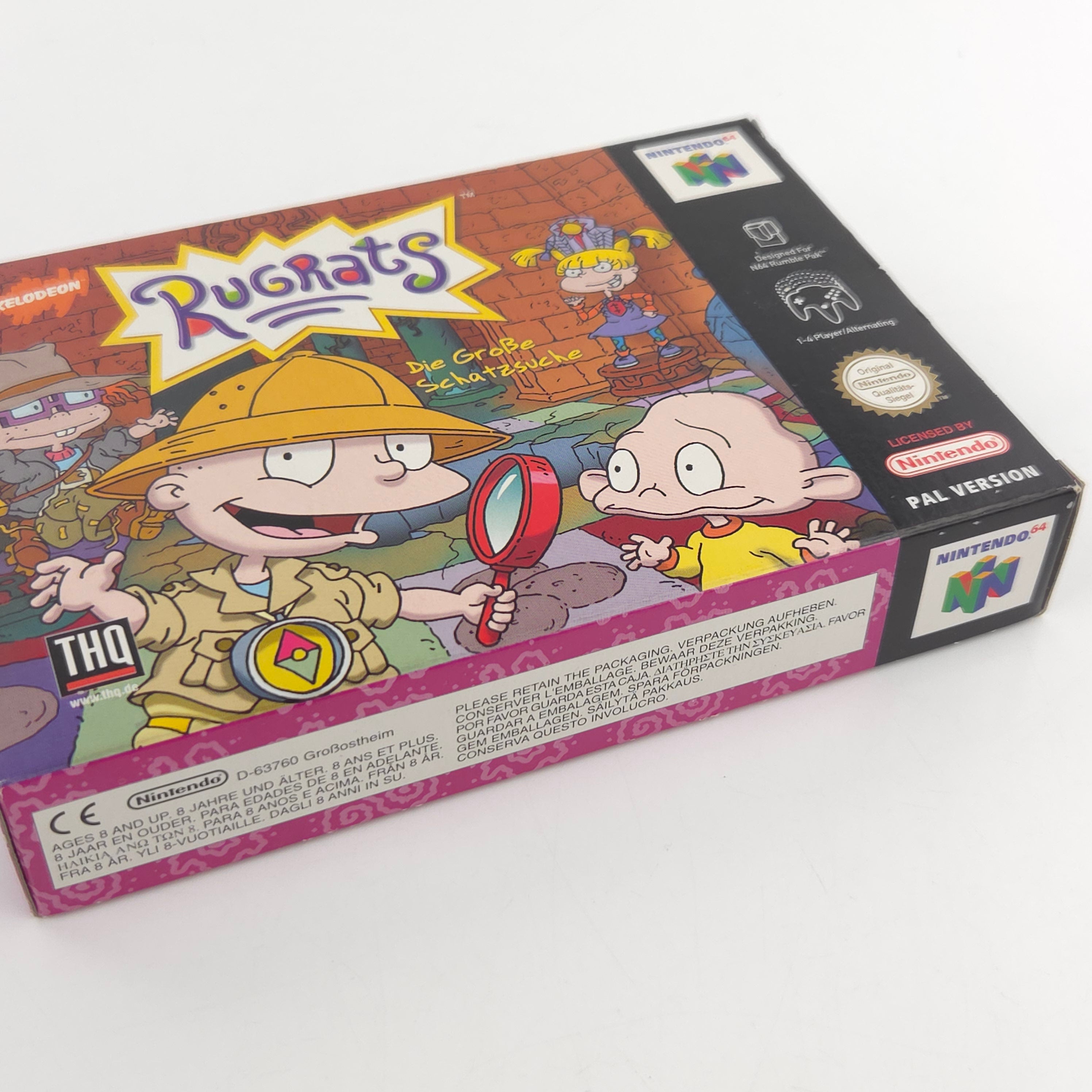 Nintendo 64 Spiel Rugrats Schatzsuche N64 OVP CIB PAL