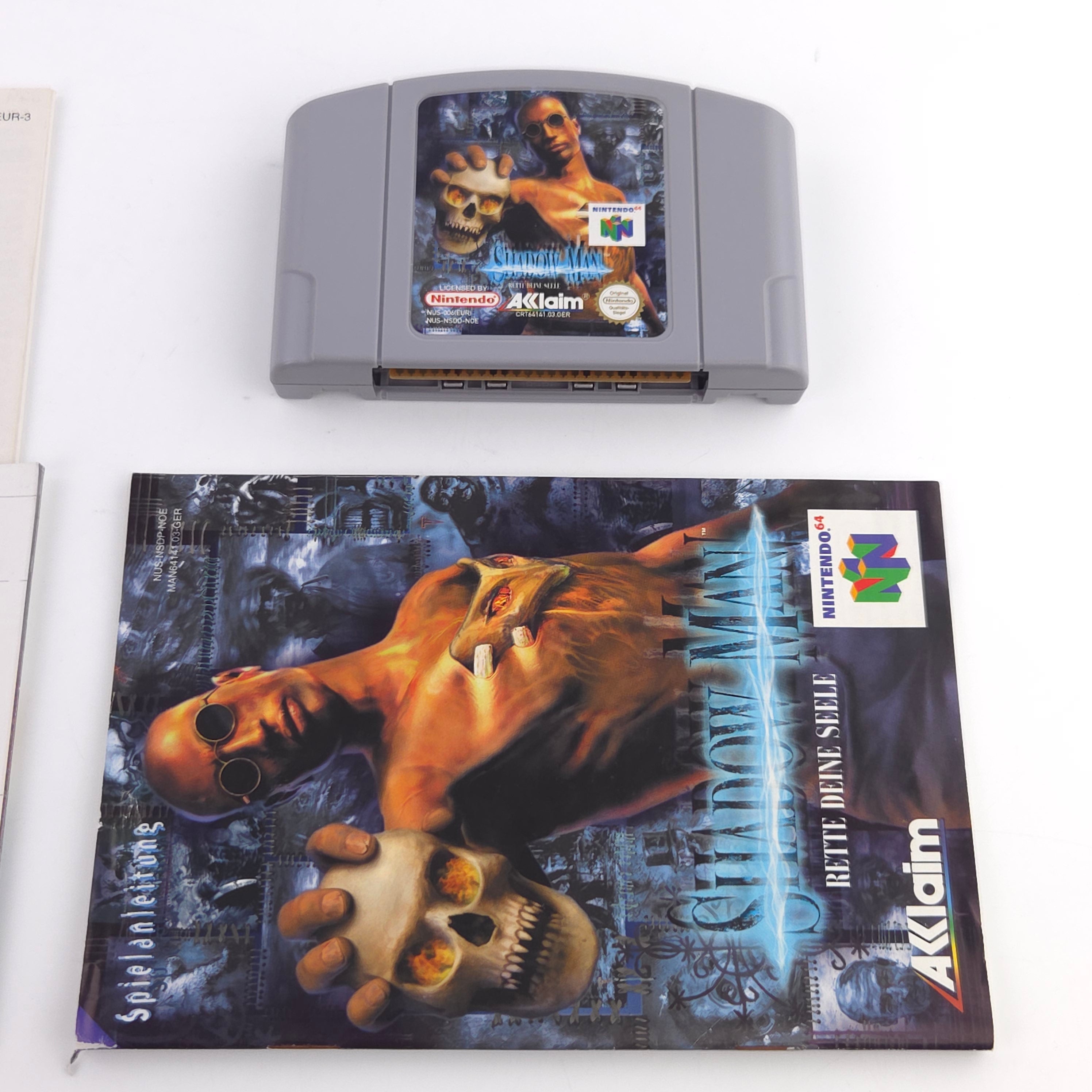 Nintendo 64 Spiel Shadow Man CIB N64 OVP PAL NOE Acclaim